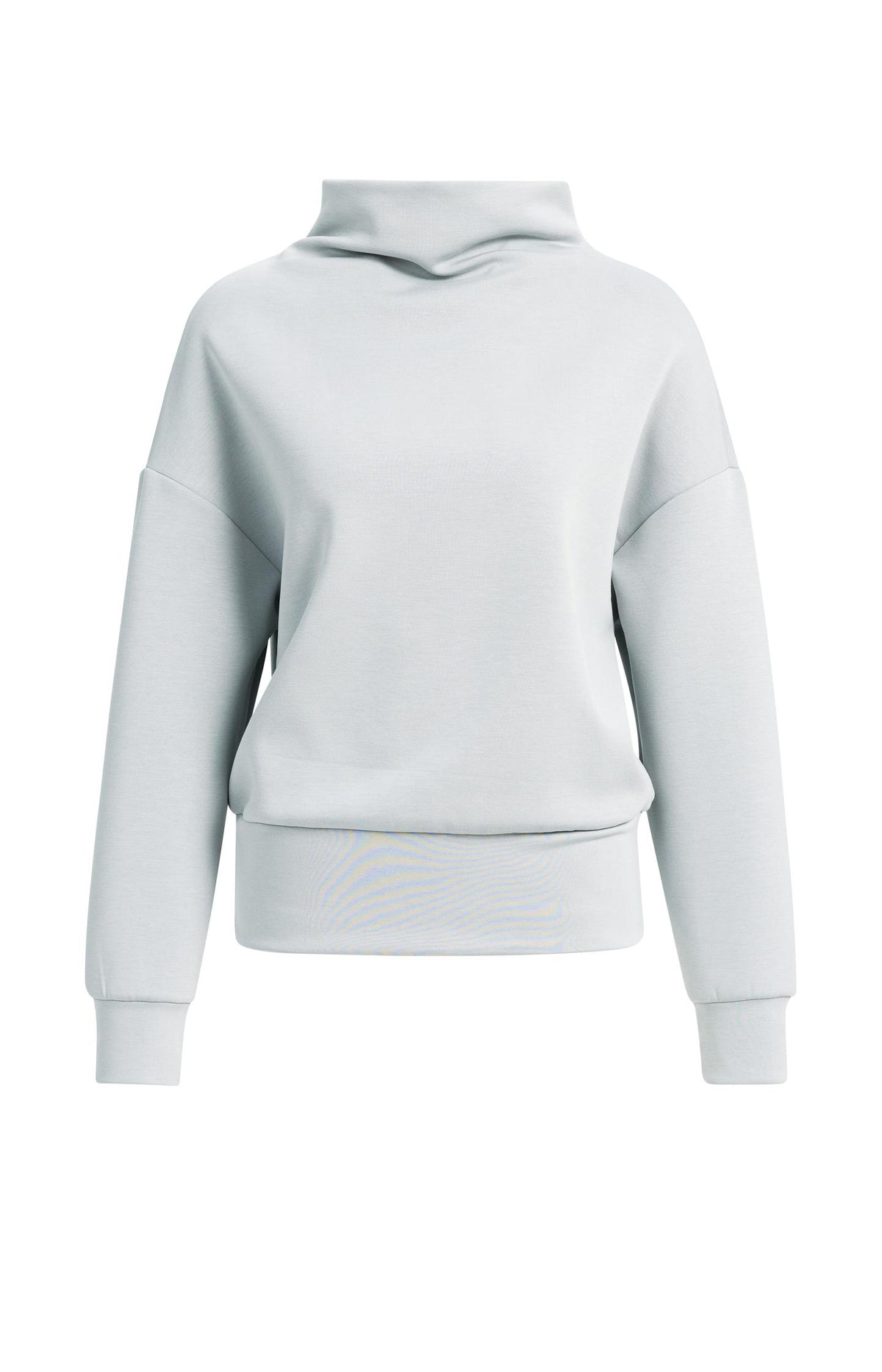 Sweater with draped high neck - Bitter Chocolate Red