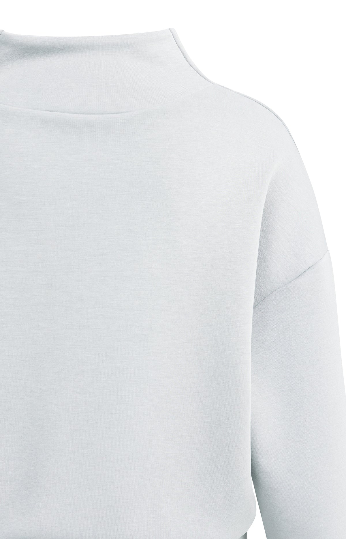 Sweater with draped high neck - Grey
