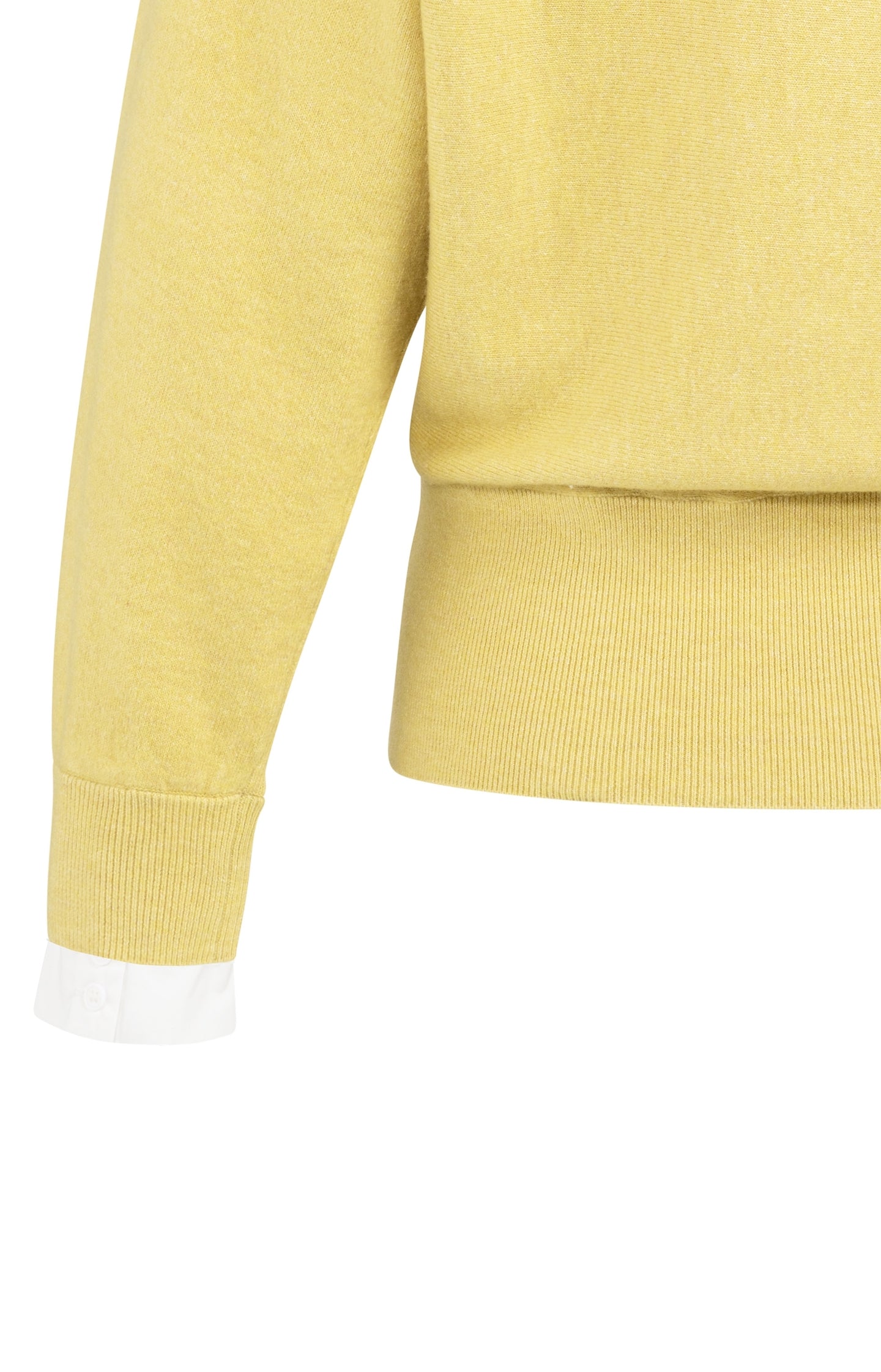 Sweater with inserted blouse collar and button detail - Type: lookbook