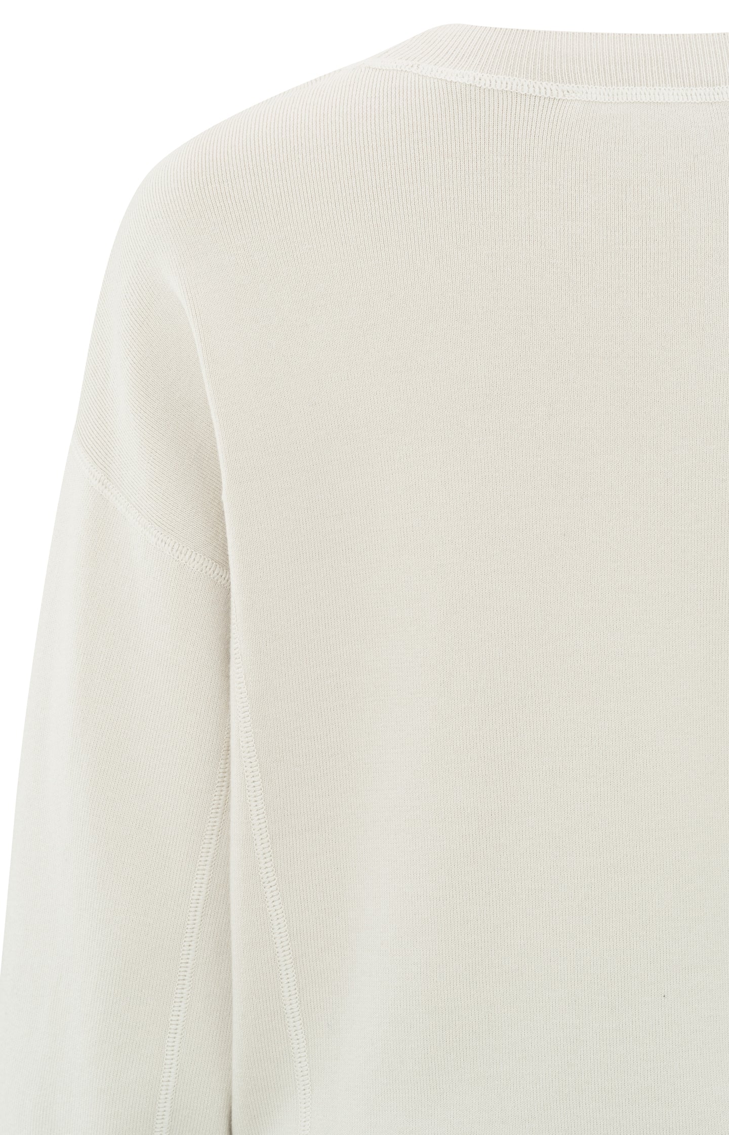 Sweater with round neck, long sleeves and seam details