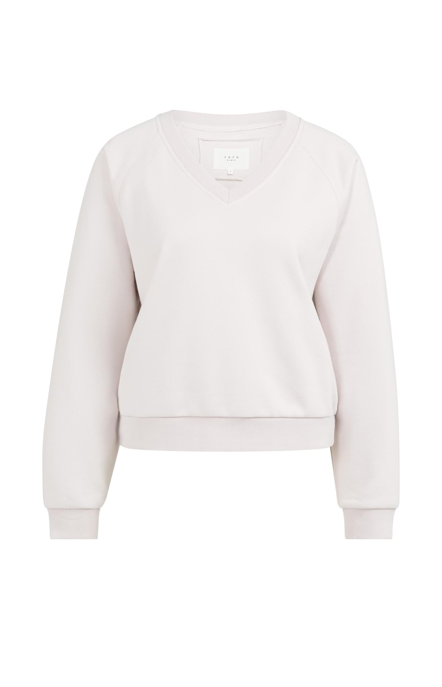 Sweater with V-neck and ribbed trims - Type: product