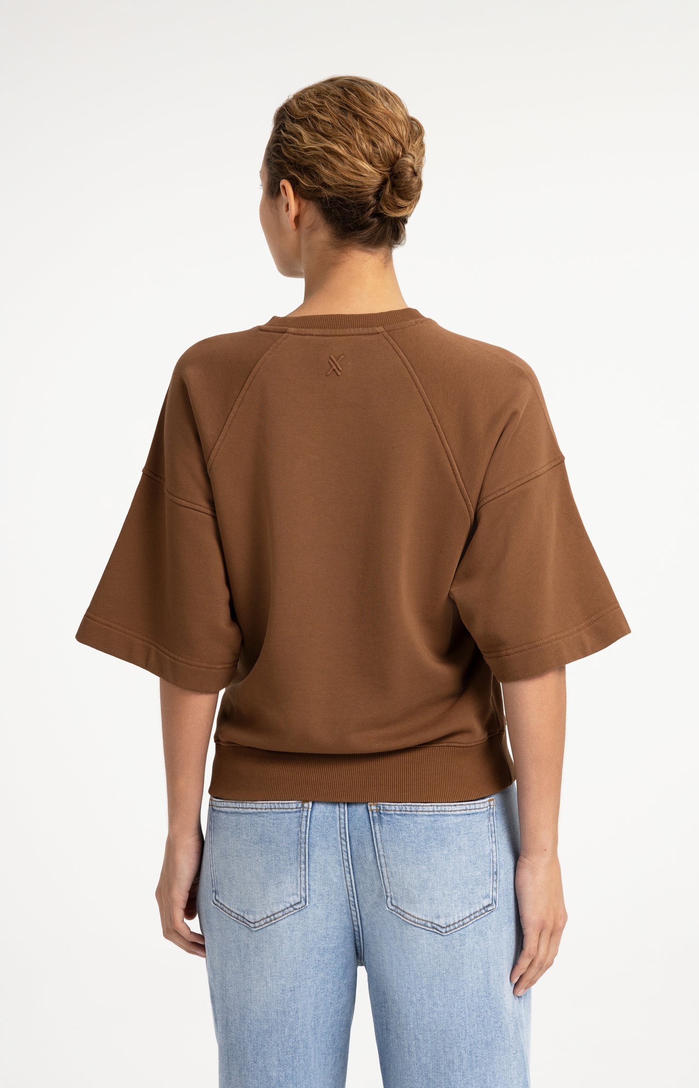 Sweatshirt with short raglan sleeves - Type: lookbook