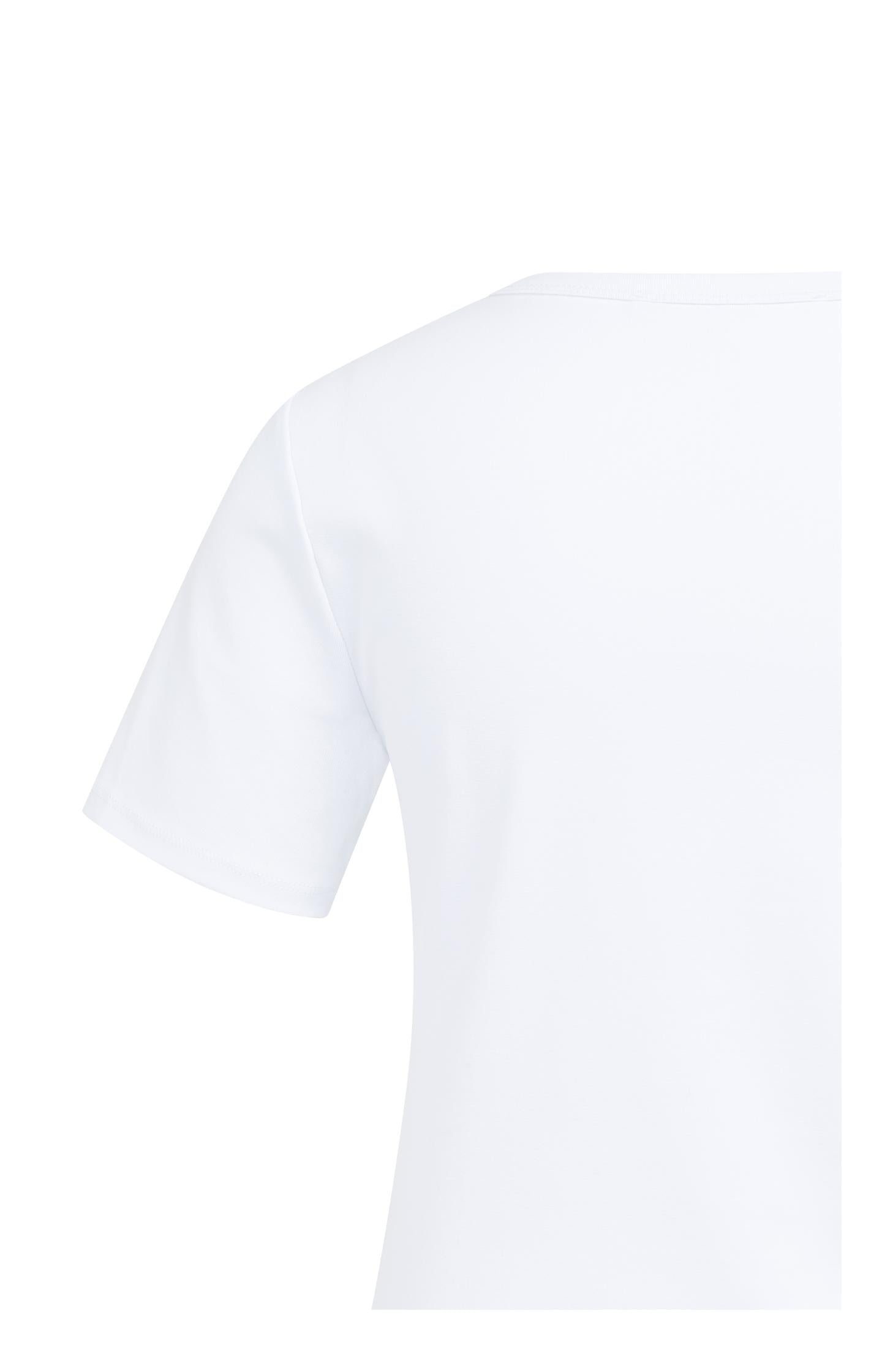 T-shirt with crewneck and short sleeves in regular fit