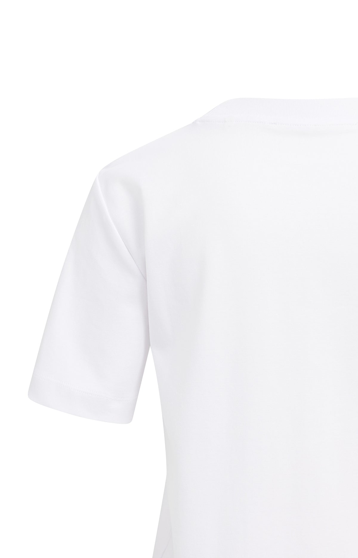 T-shirt with short sleeves, round neck and a relaxed fit - White