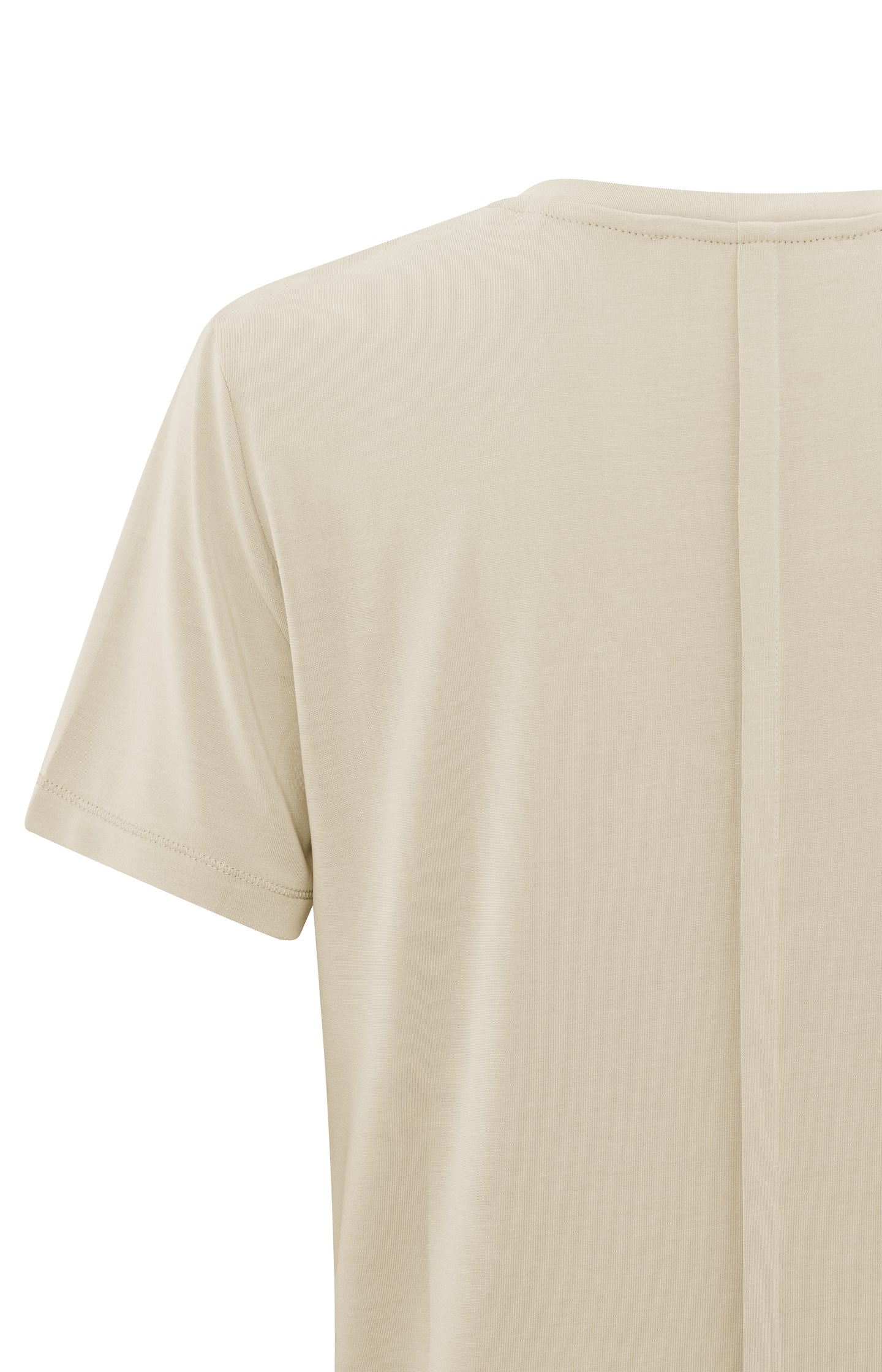 T-shirt with rounded V-neck and short sleeves in regular fit