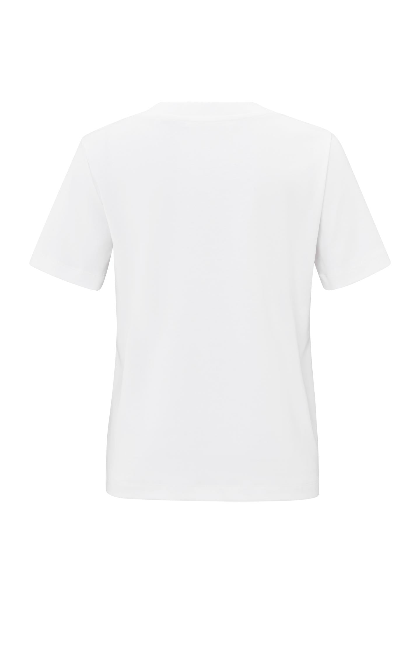 T-shirt with short sleeves, V-neck and a relaxed fit