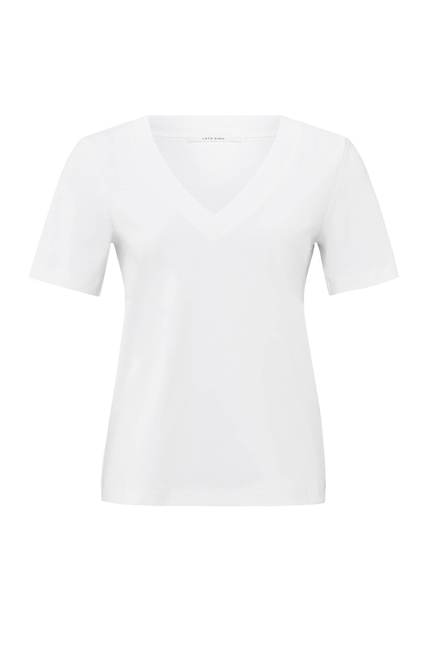 T-shirt with short sleeves, V-neck and a relaxed fit - Type: product