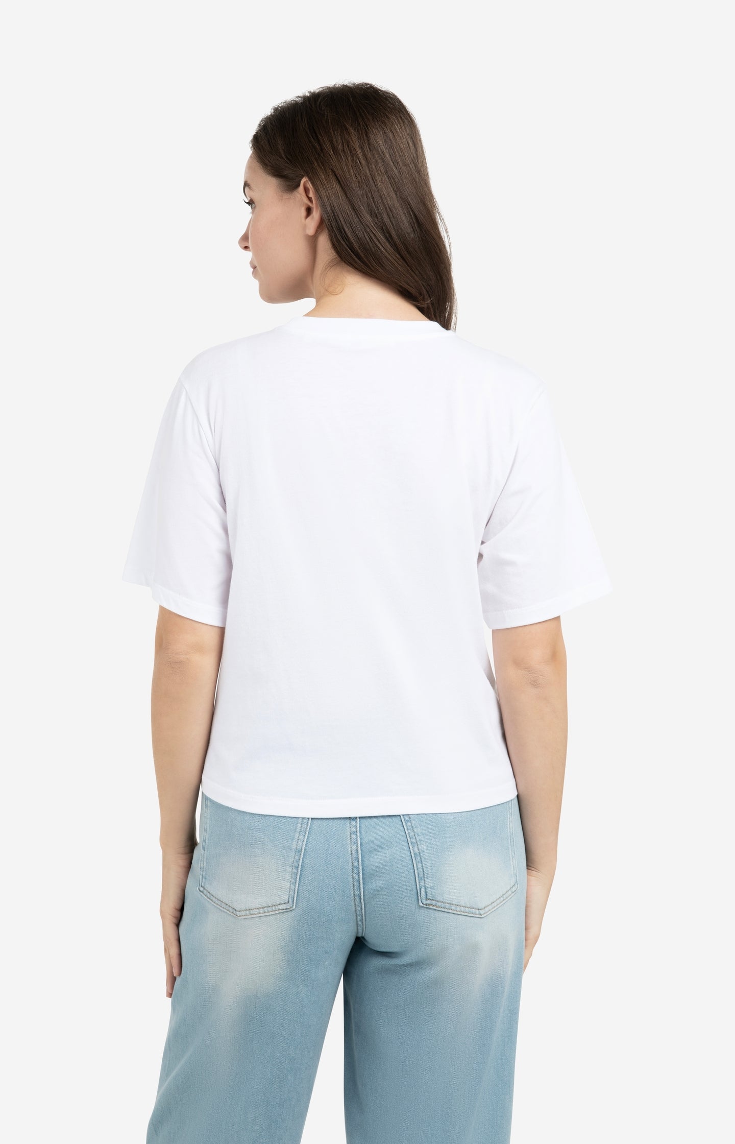 T-shirt with soft flock print and wide sleeves