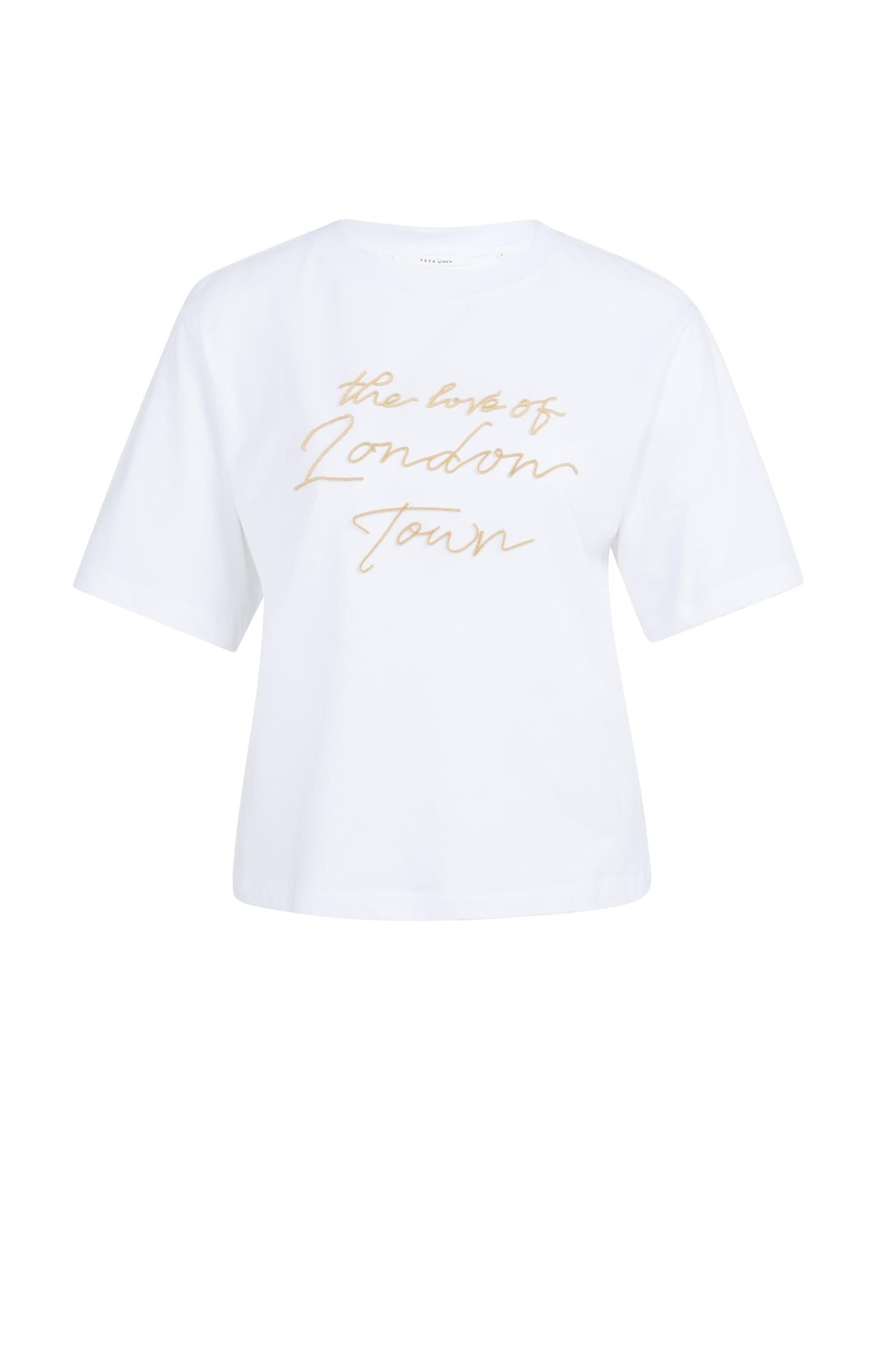 T-shirt with soft flock print and wide sleeves - Type: product