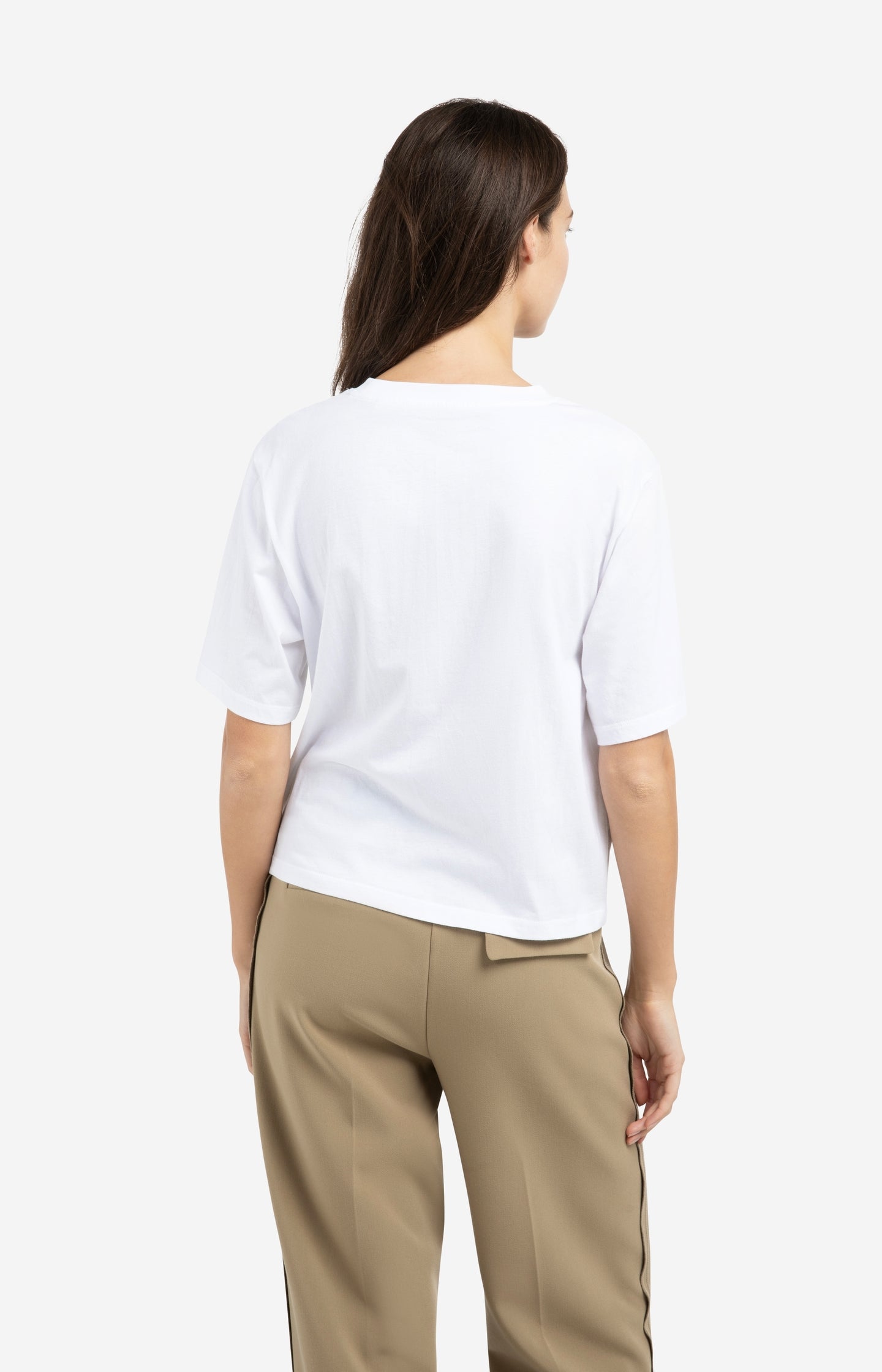 T-shirt with soft flock print and wide sleeves