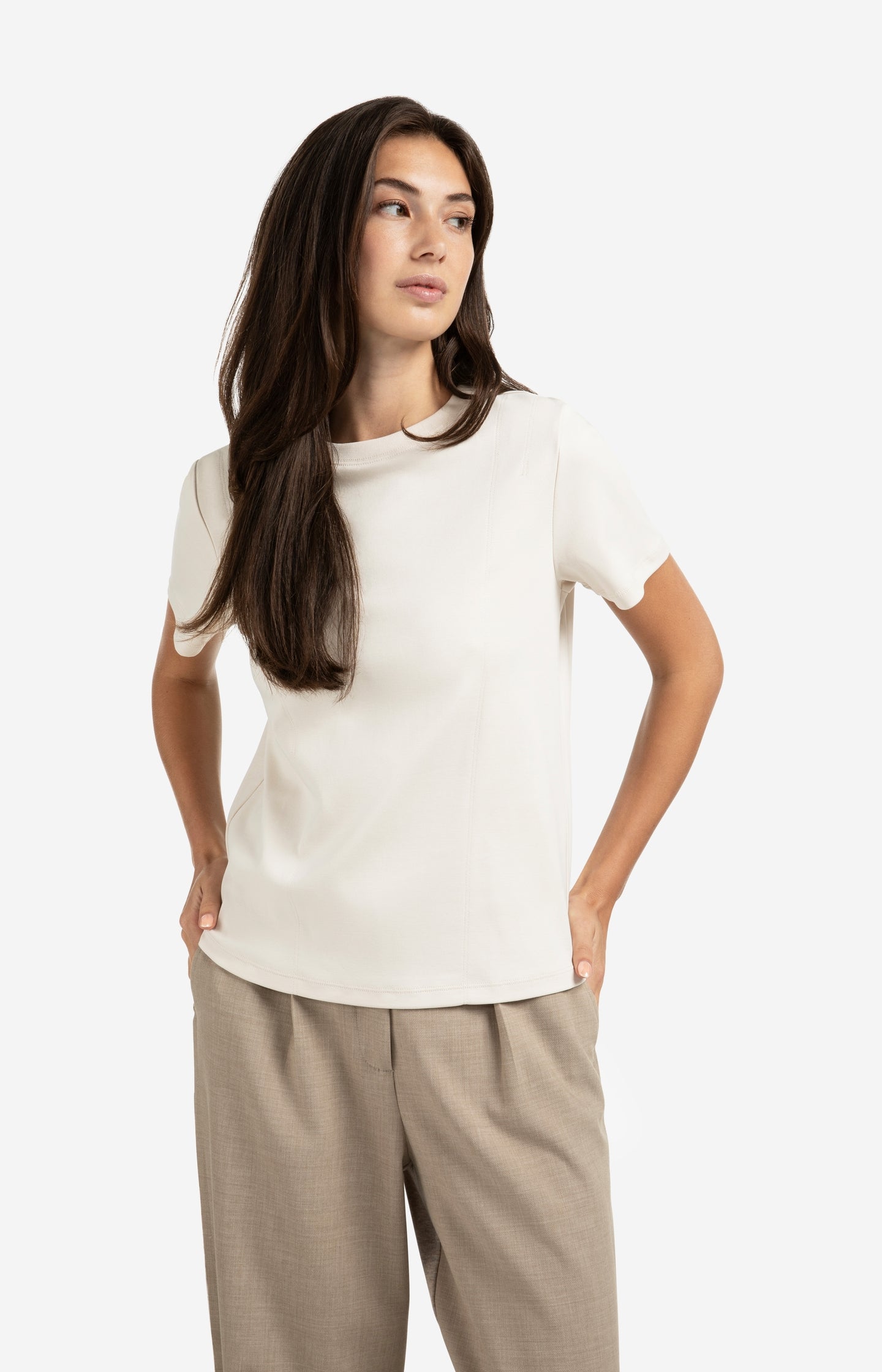 T-shirt with subtle stitch details
