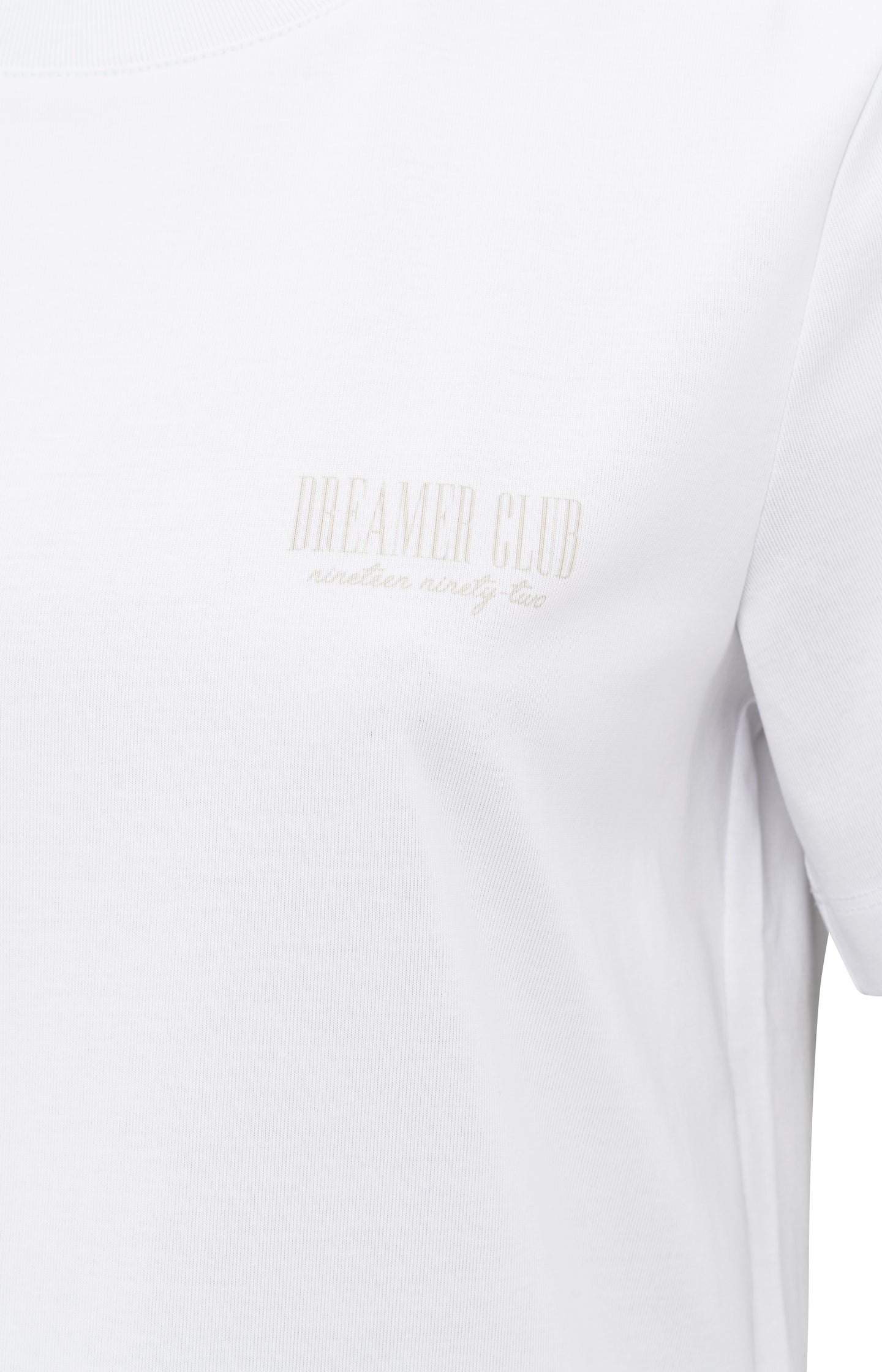 T-shirt with subtle text print