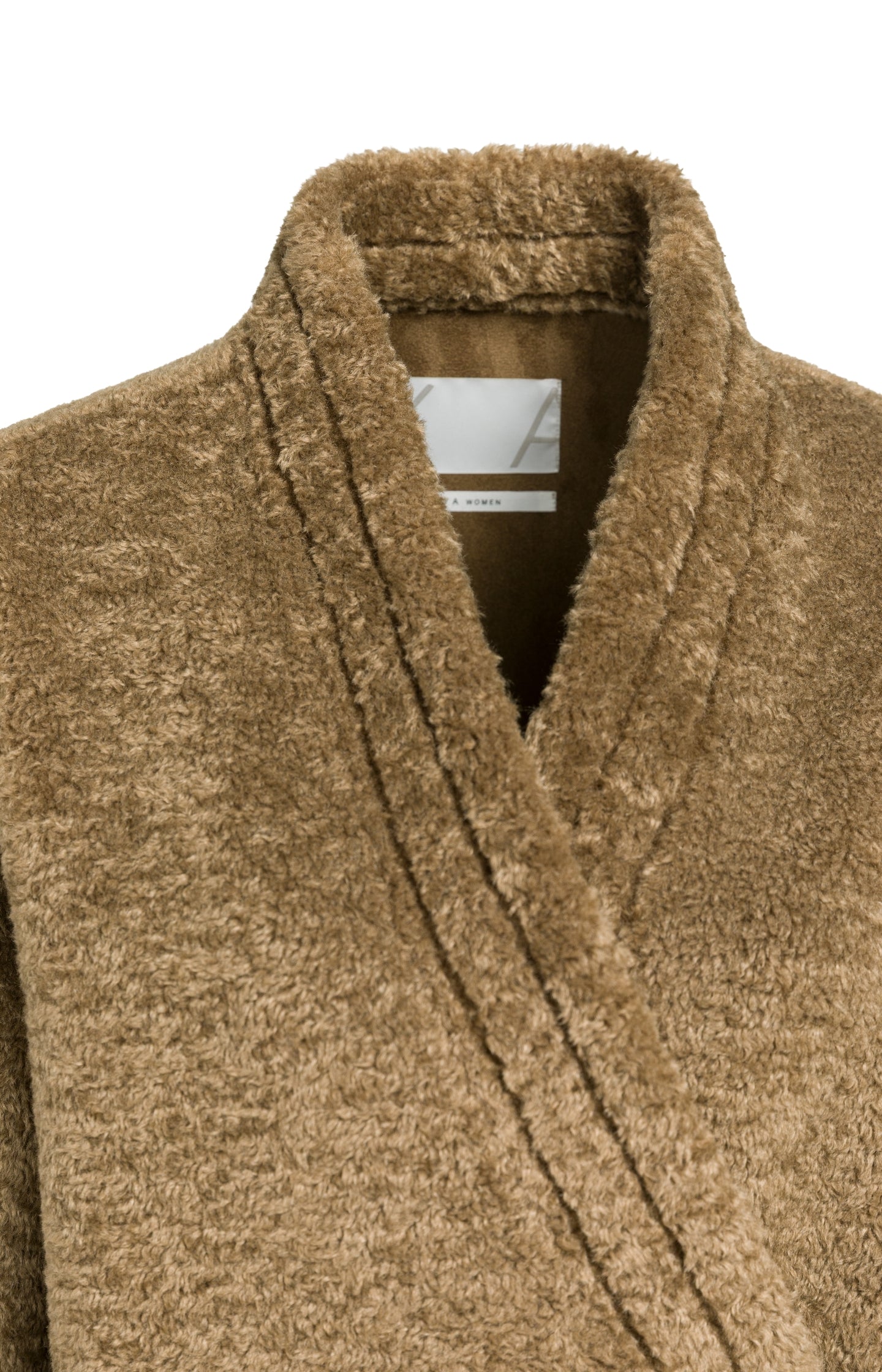Teddy wrap jacket with tie closure
