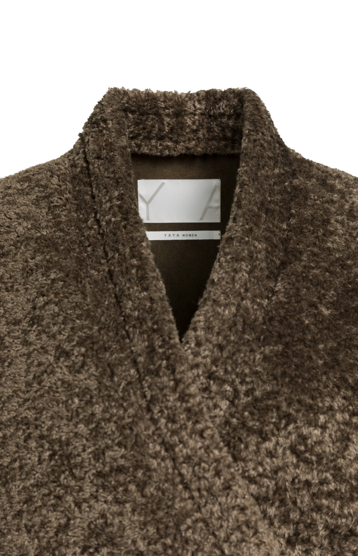 Teddy wrap jacket with tie closure