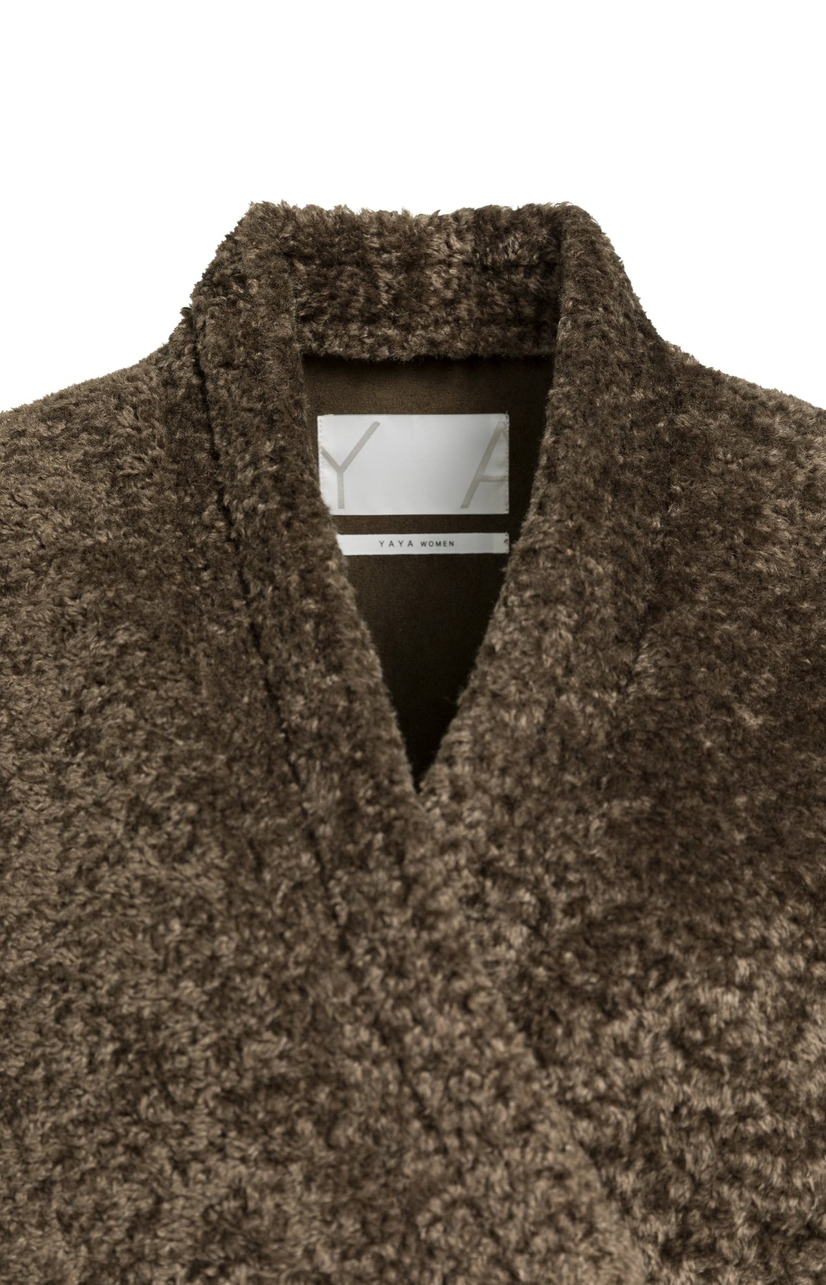 Teddy wrap jacket with tie closure