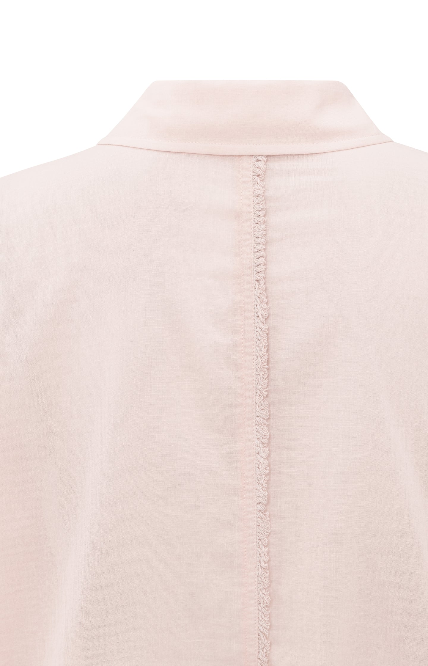 Textured blouse with decorative seams and regular fit
