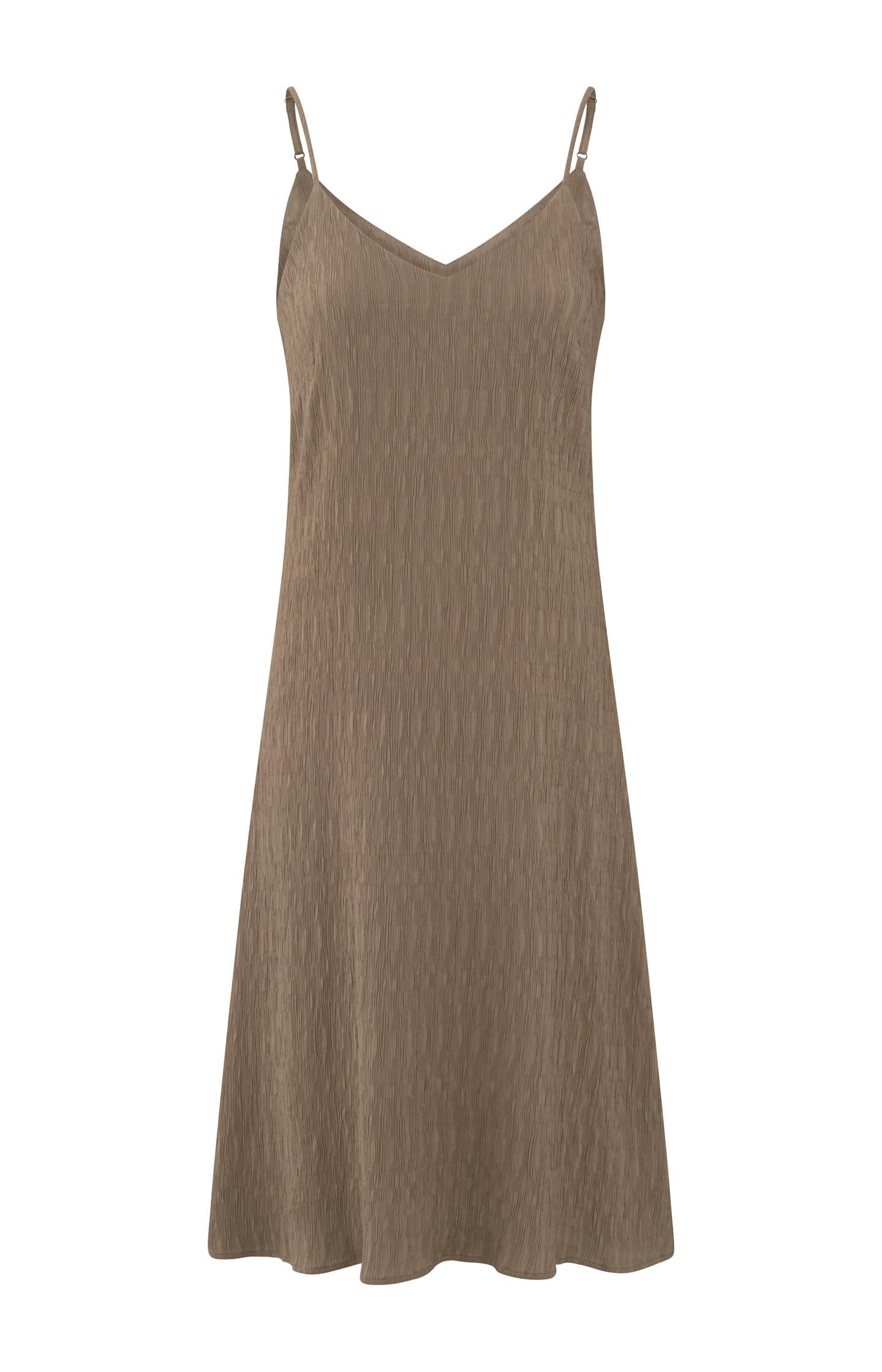 Textured dress with spaghetti straps - Type: product