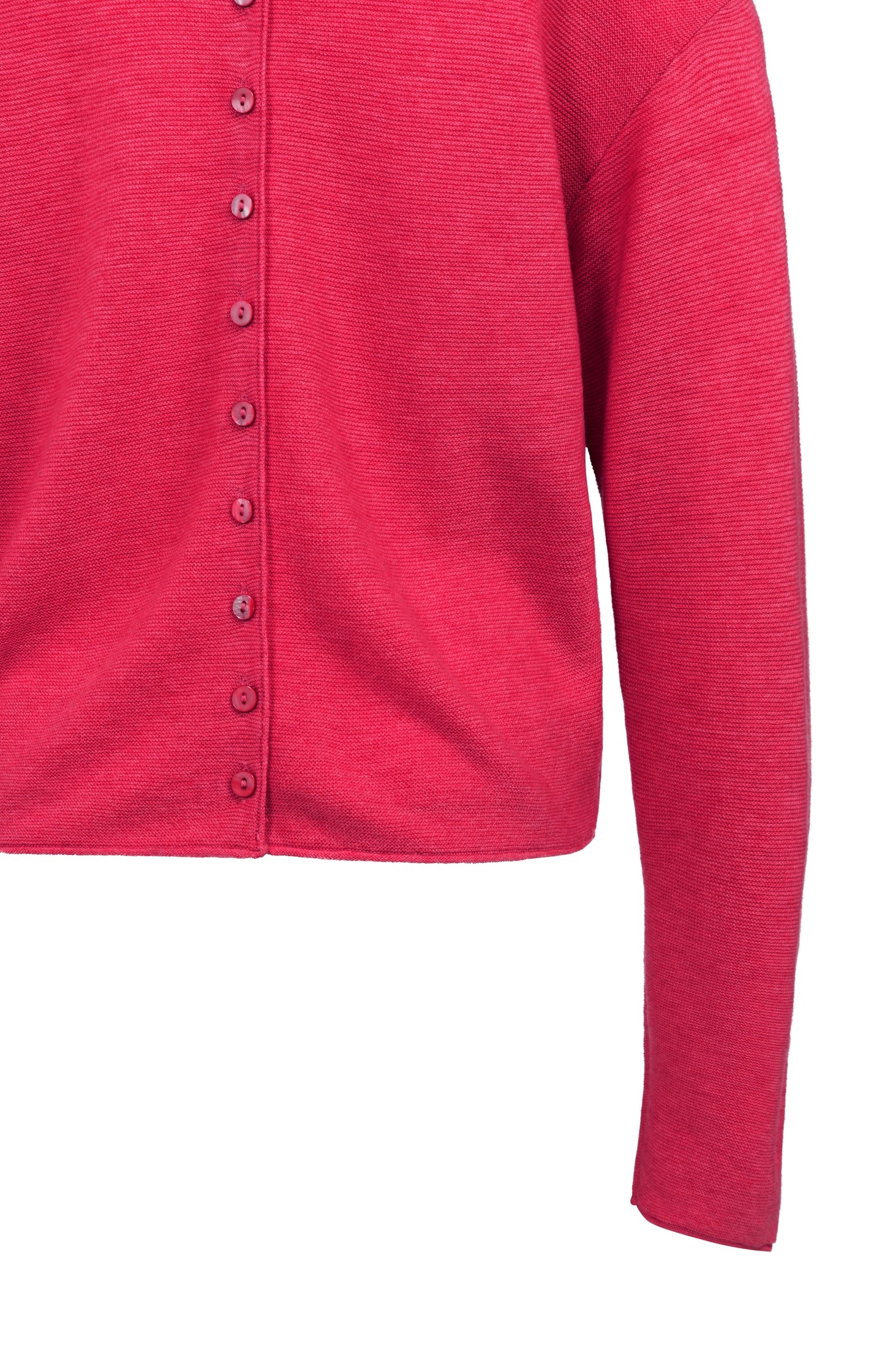Textured knit sweater with buttoned back - Type: lookbook