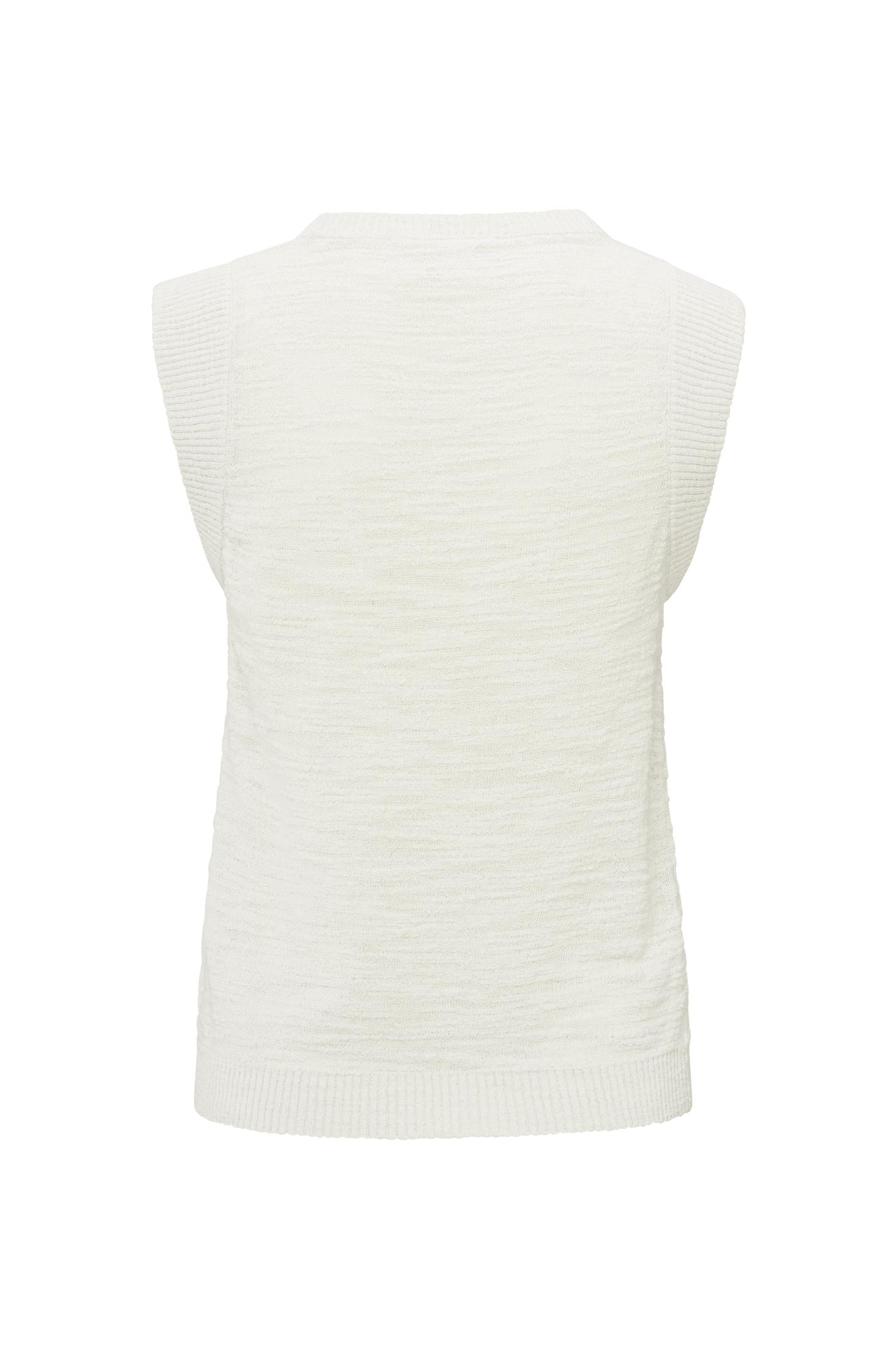 Textured sleeveless top