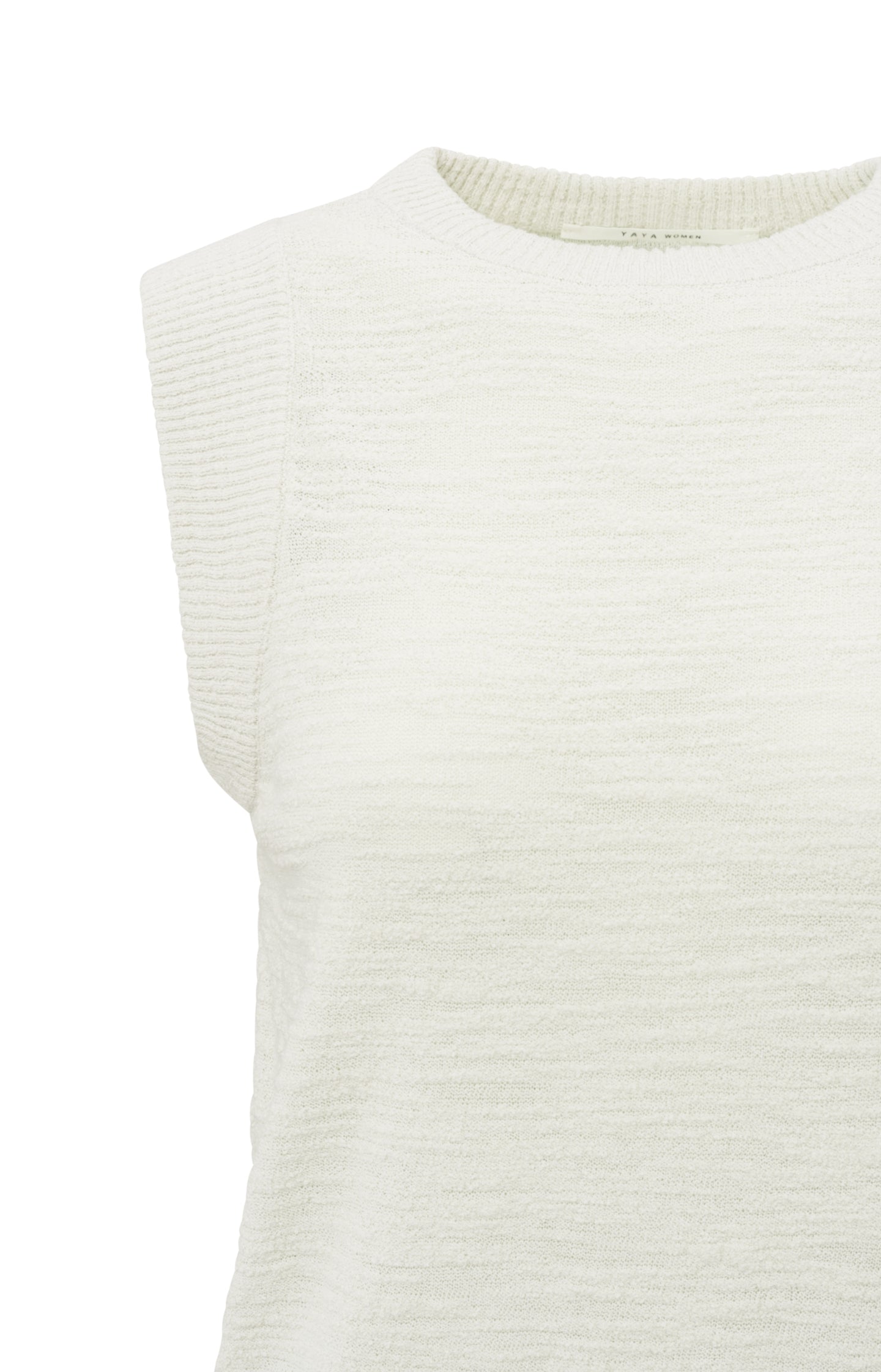 Textured sleeveless top