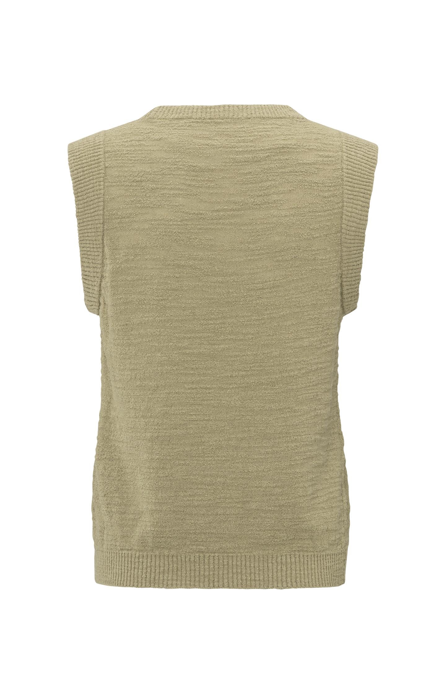 Textured sleeveless top