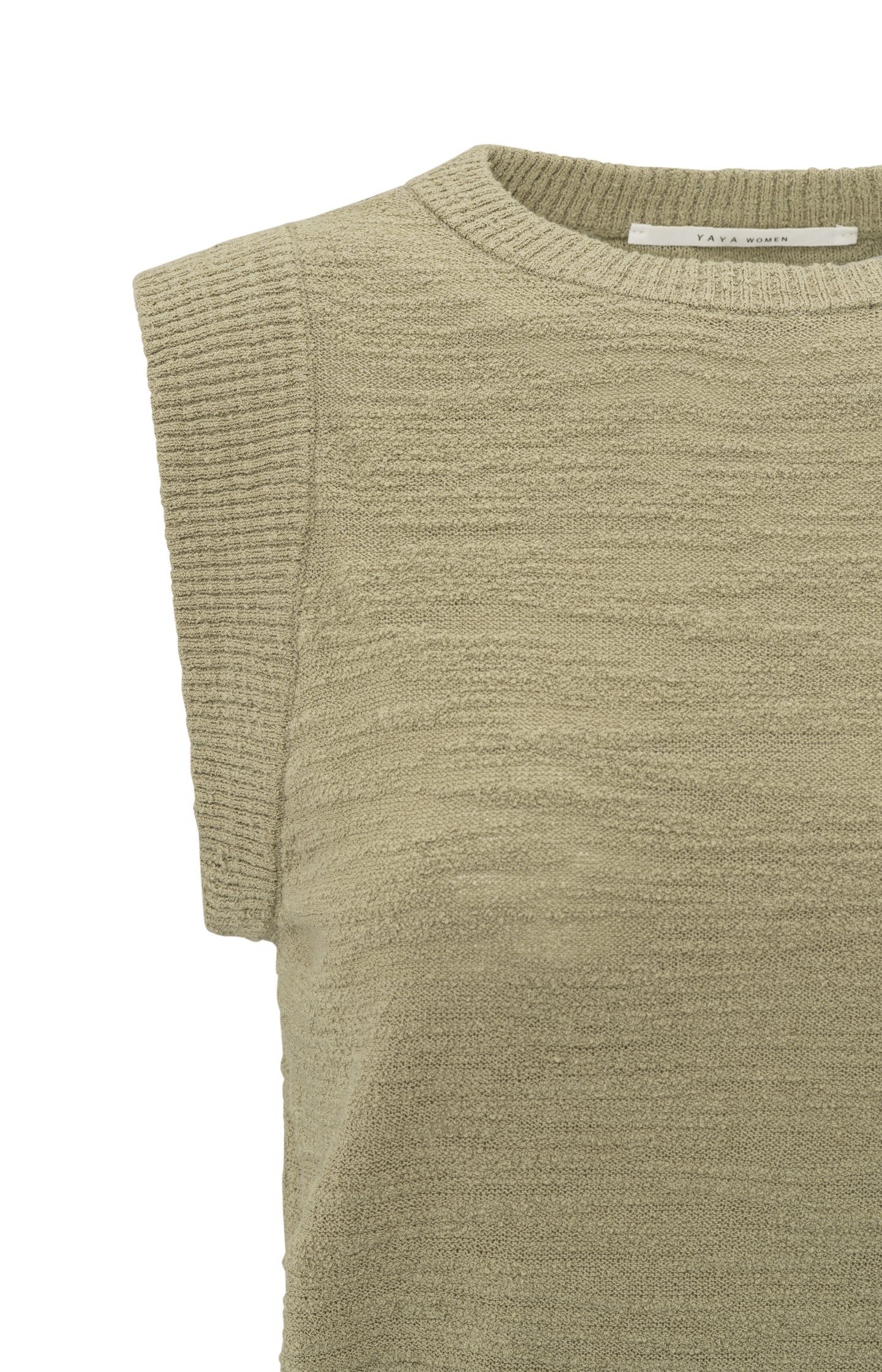 Textured sleeveless top