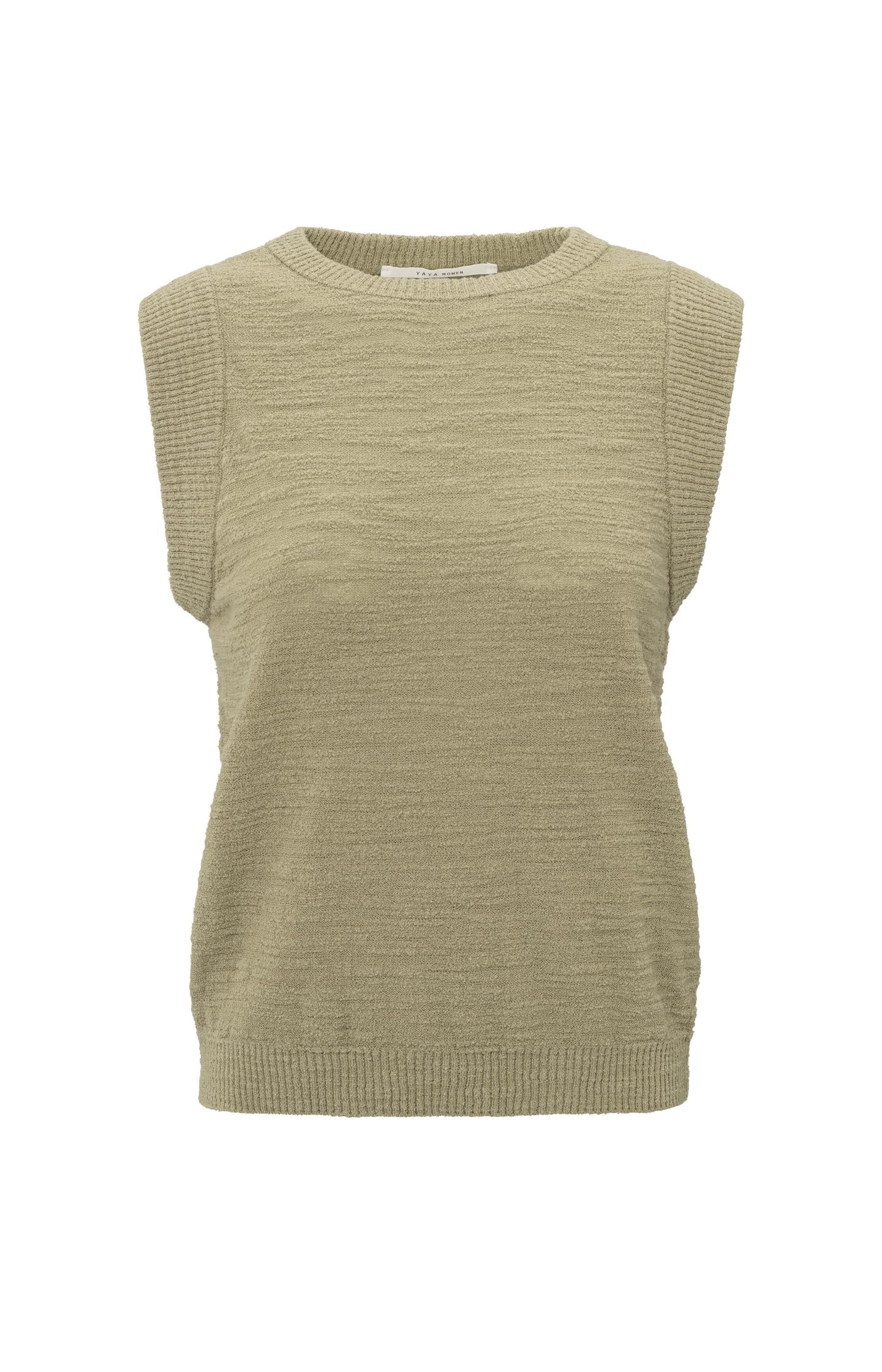 Textured sleeveless top - Type: product