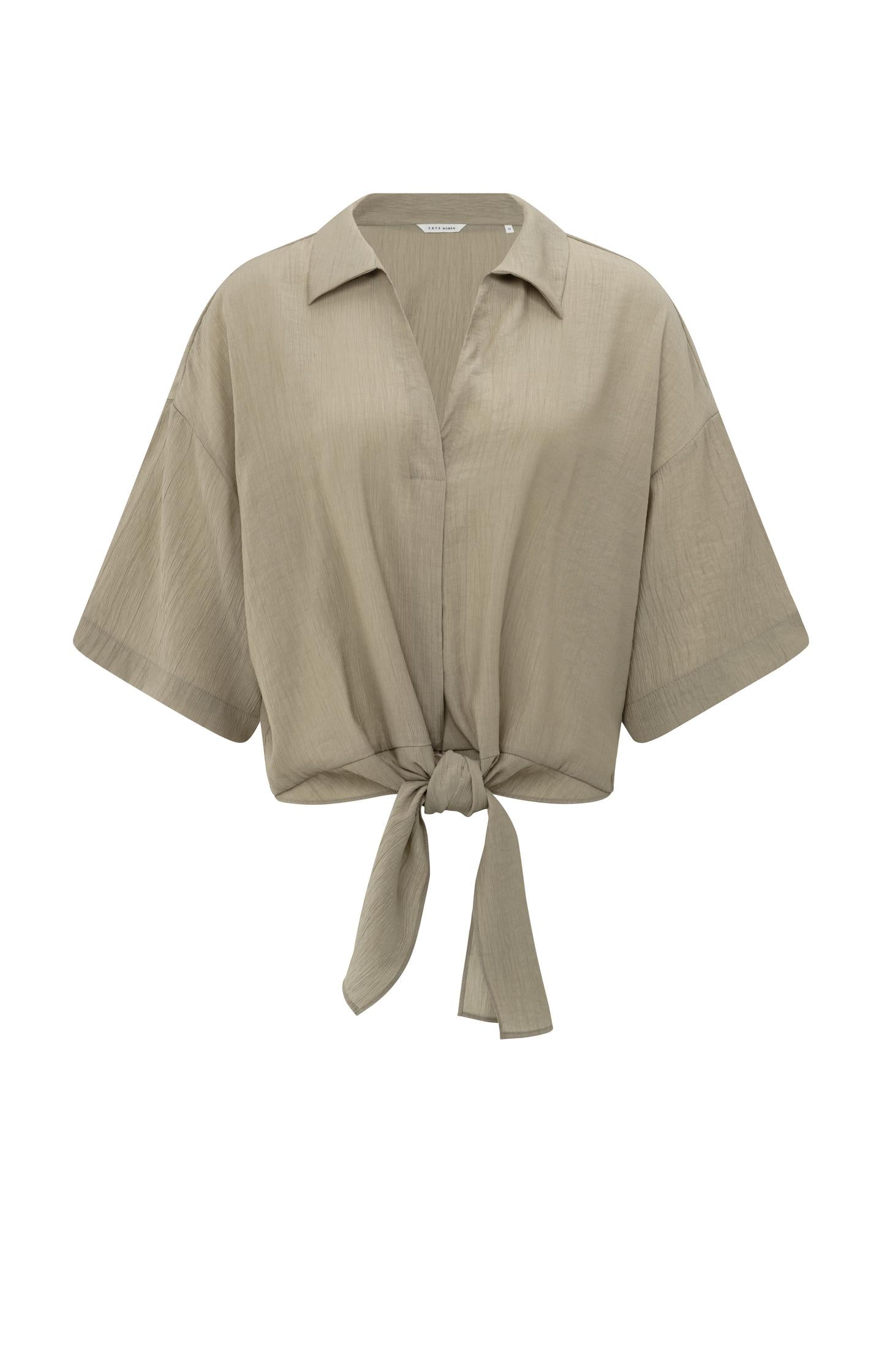 Top with knotted detail and wide sleeves - Type: product