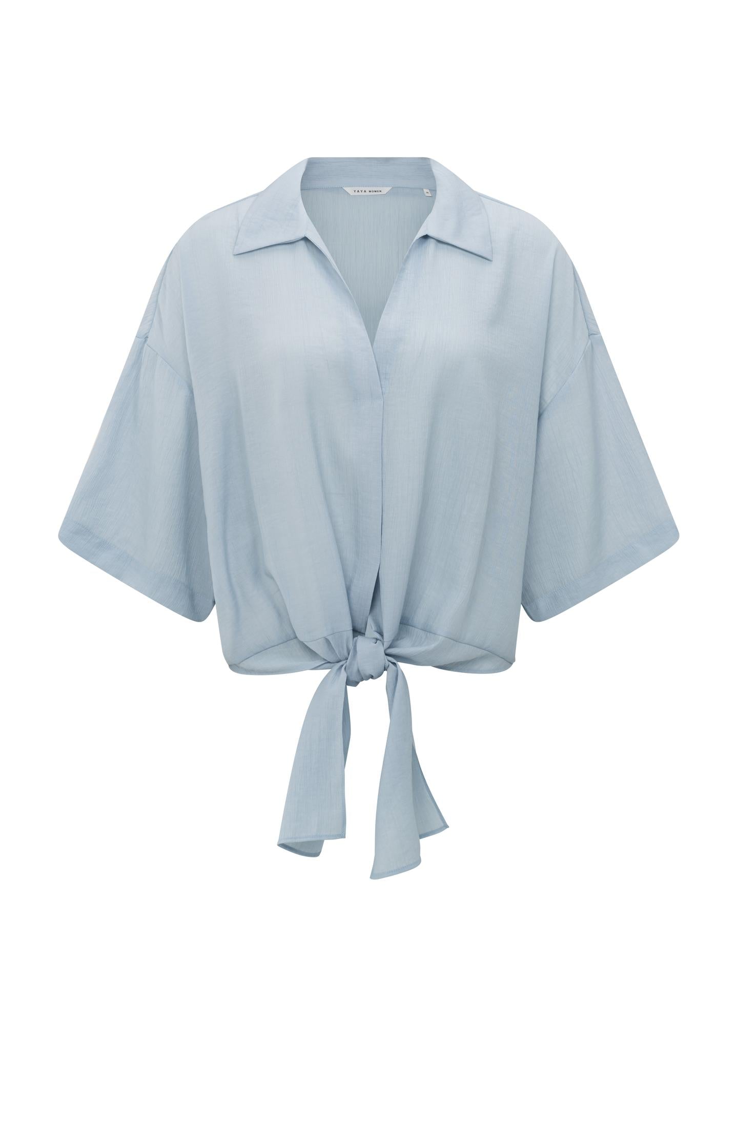 Top with knotted detail and wide sleeves - Type: product