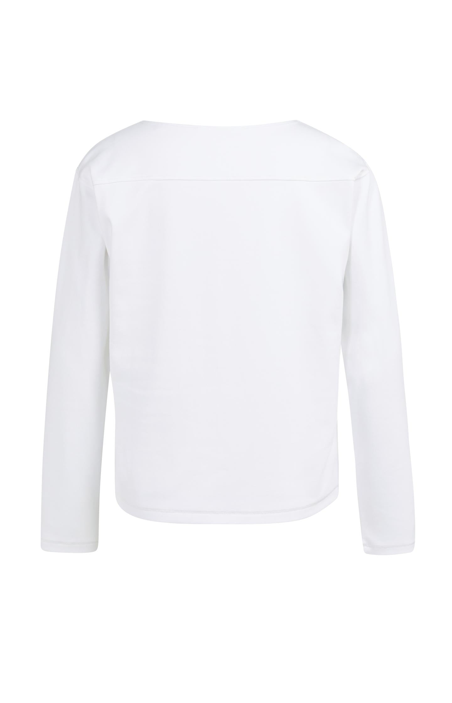 Top with long sleeves and refined seam detail