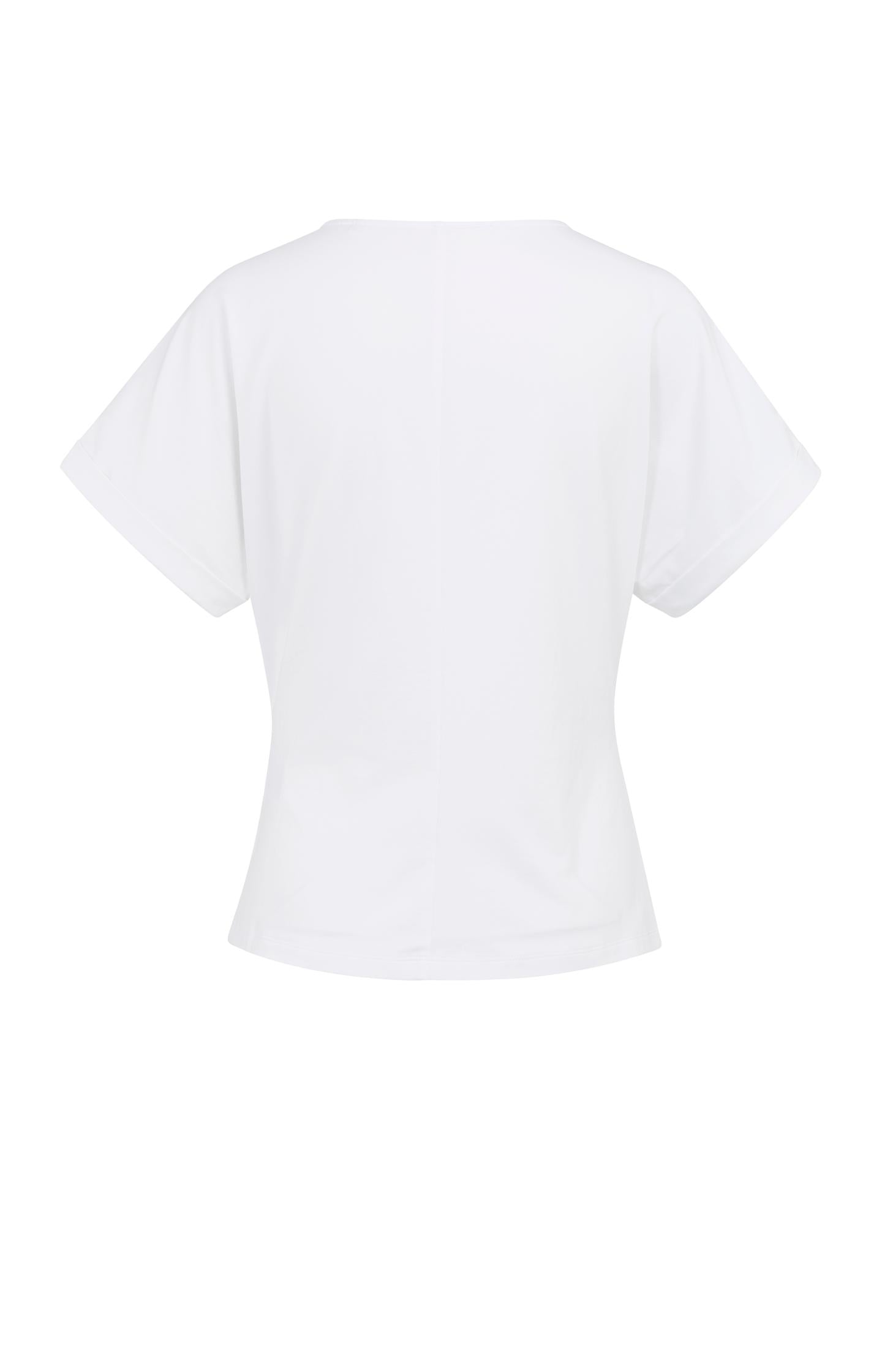 Top with round neckline and knot detail
