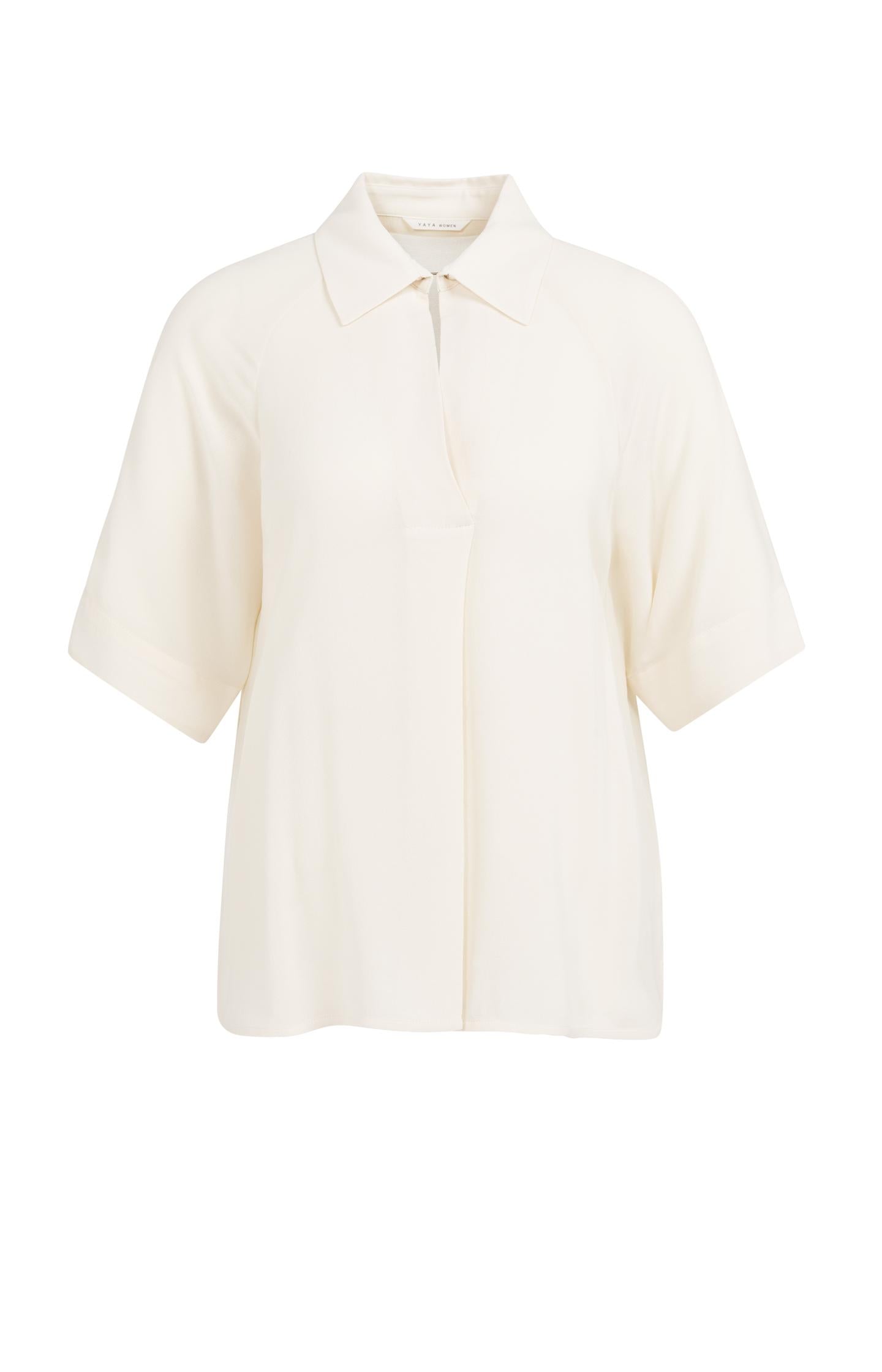 Top with short raglan sleeves and pearl detail - Type: product