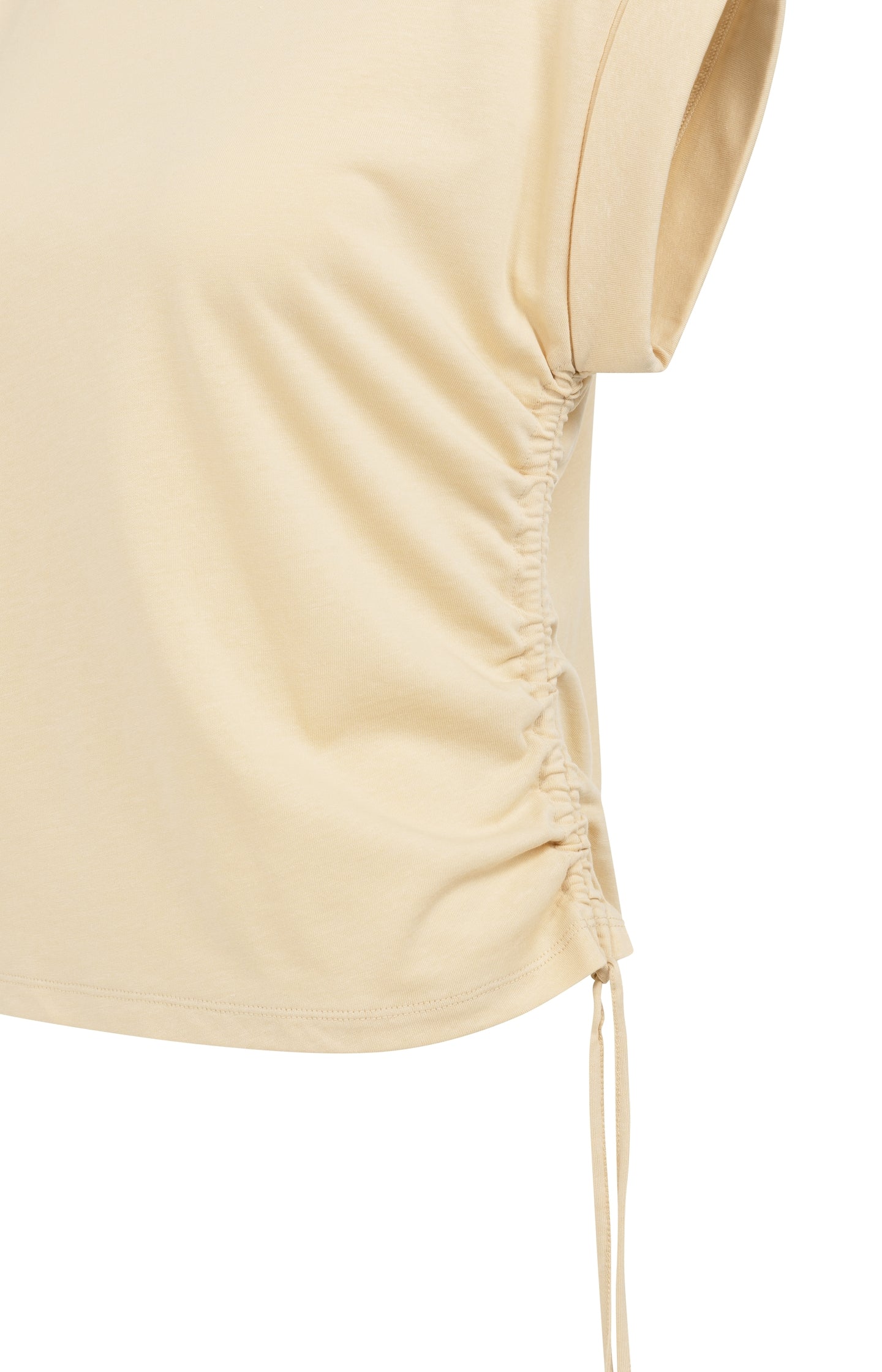 Top with short sleeves and adjustable cords - Type: lookbook