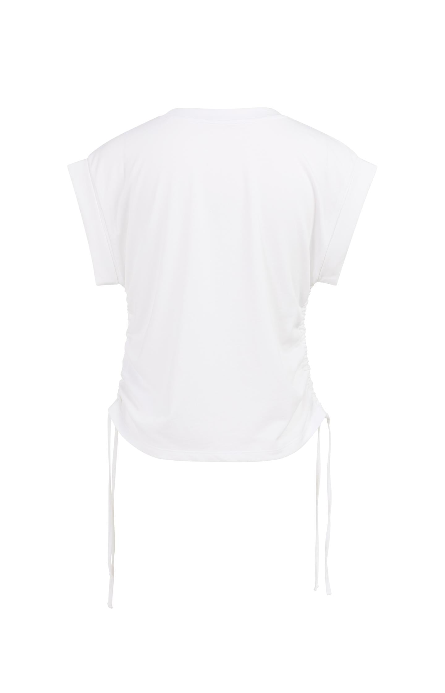 Top with short sleeves and adjustable cords - Type: lookbook