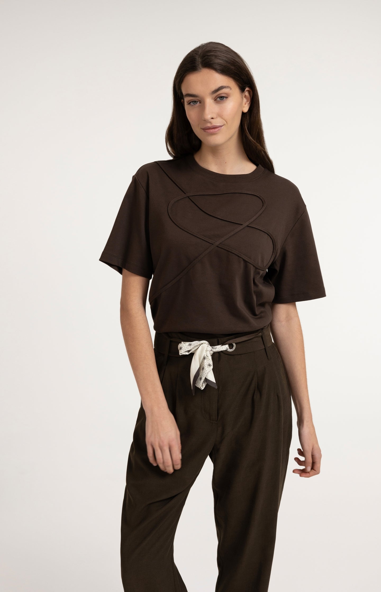 Top with stitched detail