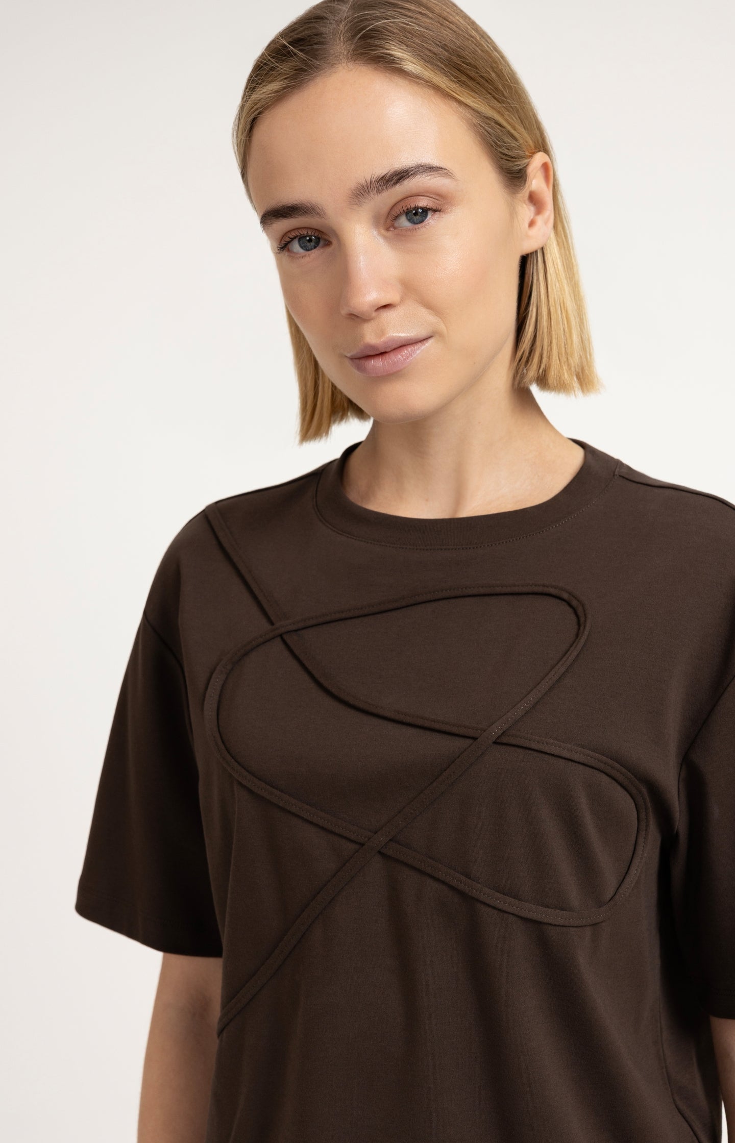 Top with stitched detail