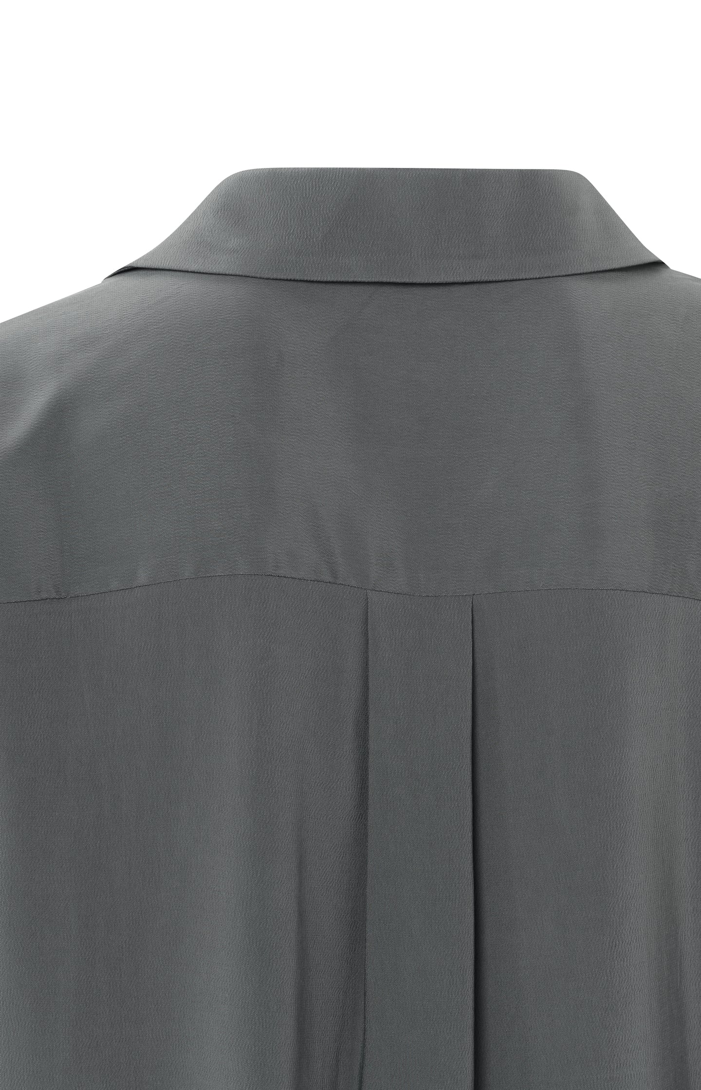 Top with V-neck, 3/4 length sleeves and draped details