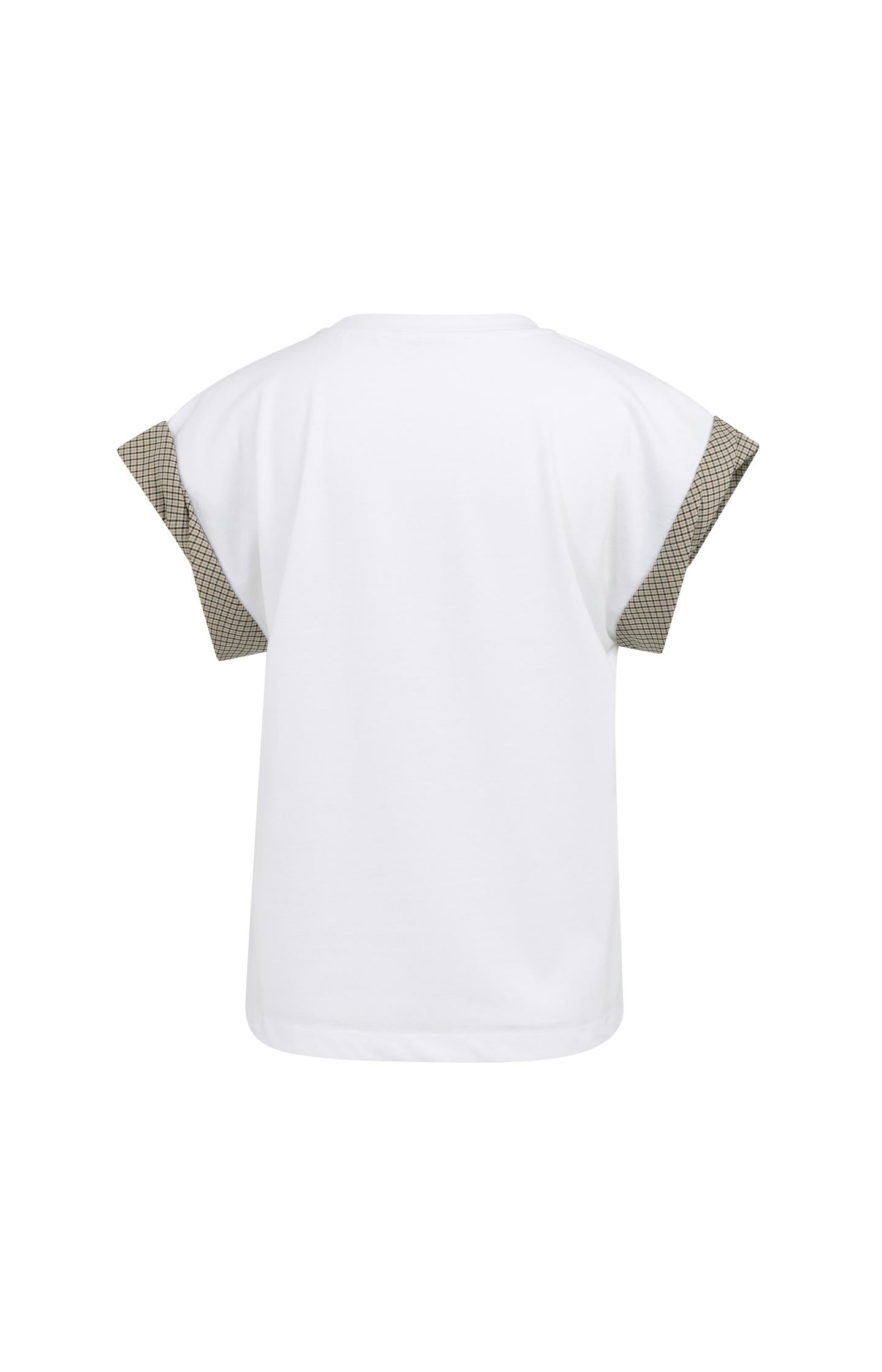Top with woven cuff details