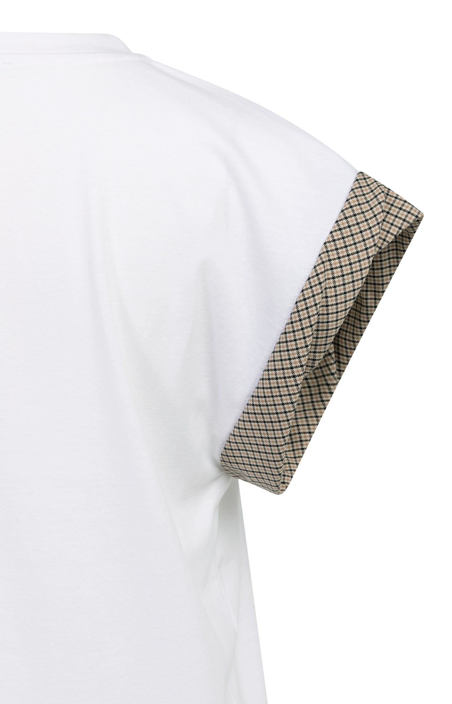 Top with woven cuff details