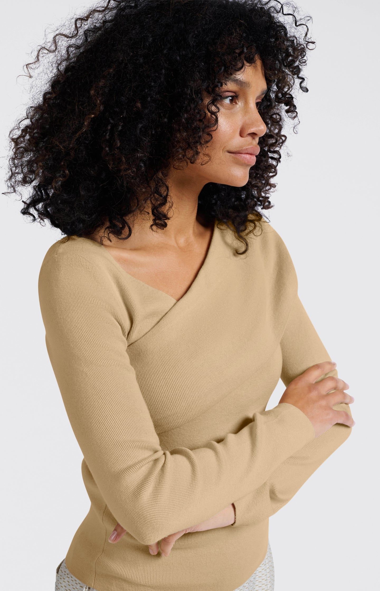 Top with wrap-over neckline - Type: lookbook