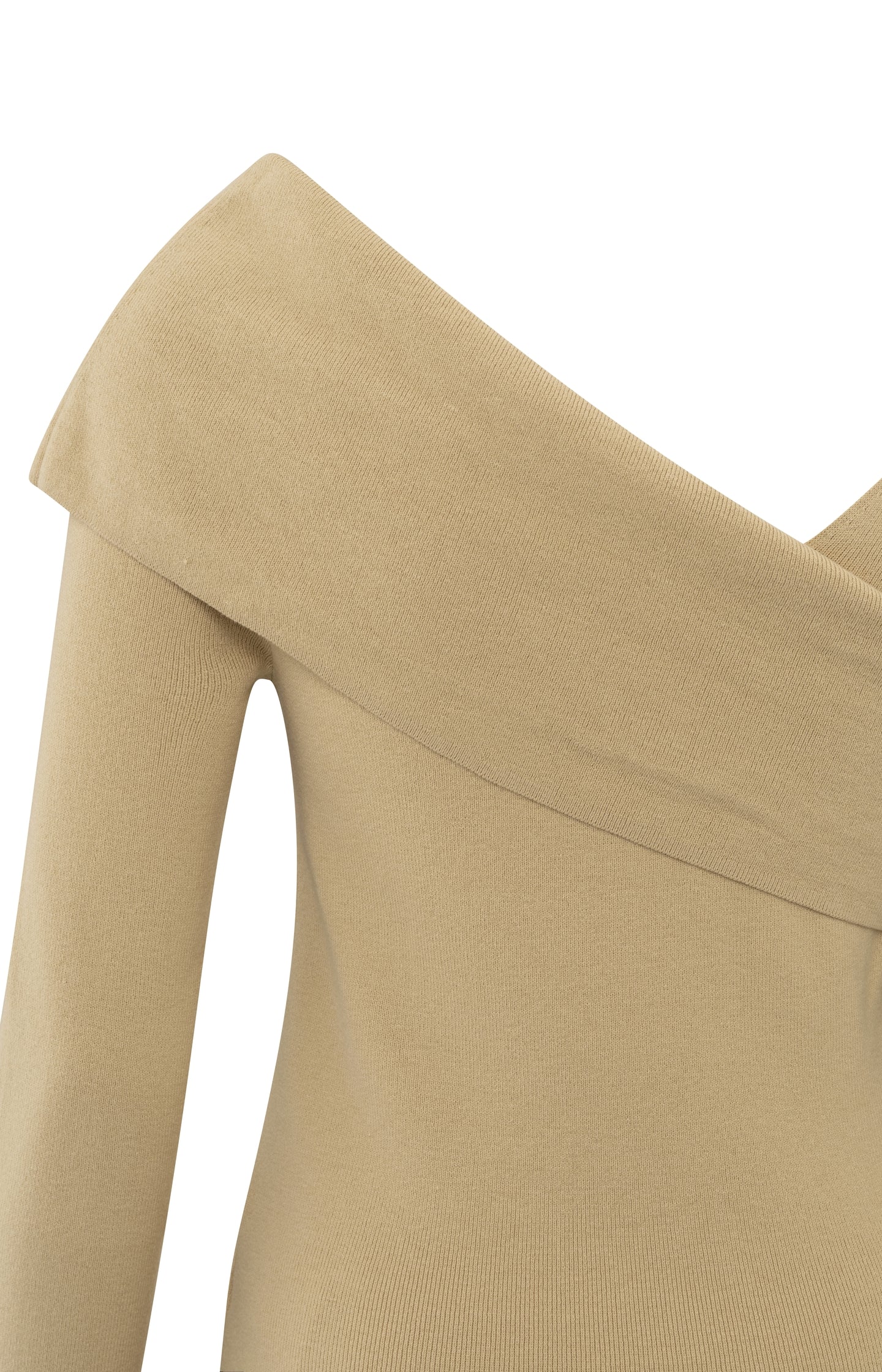 Top with wrap-over neckline