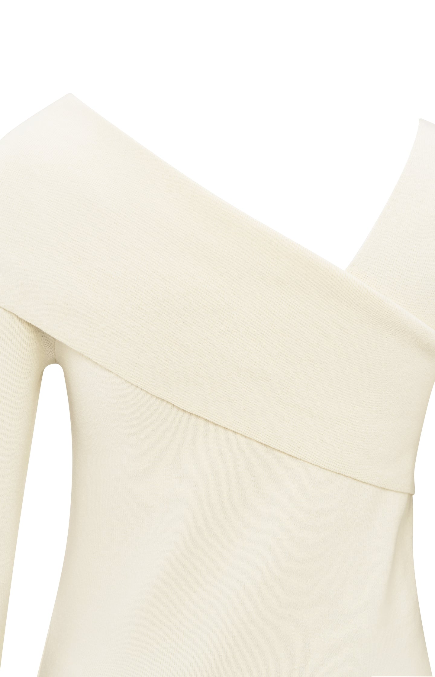 Top with wrap-over neckline