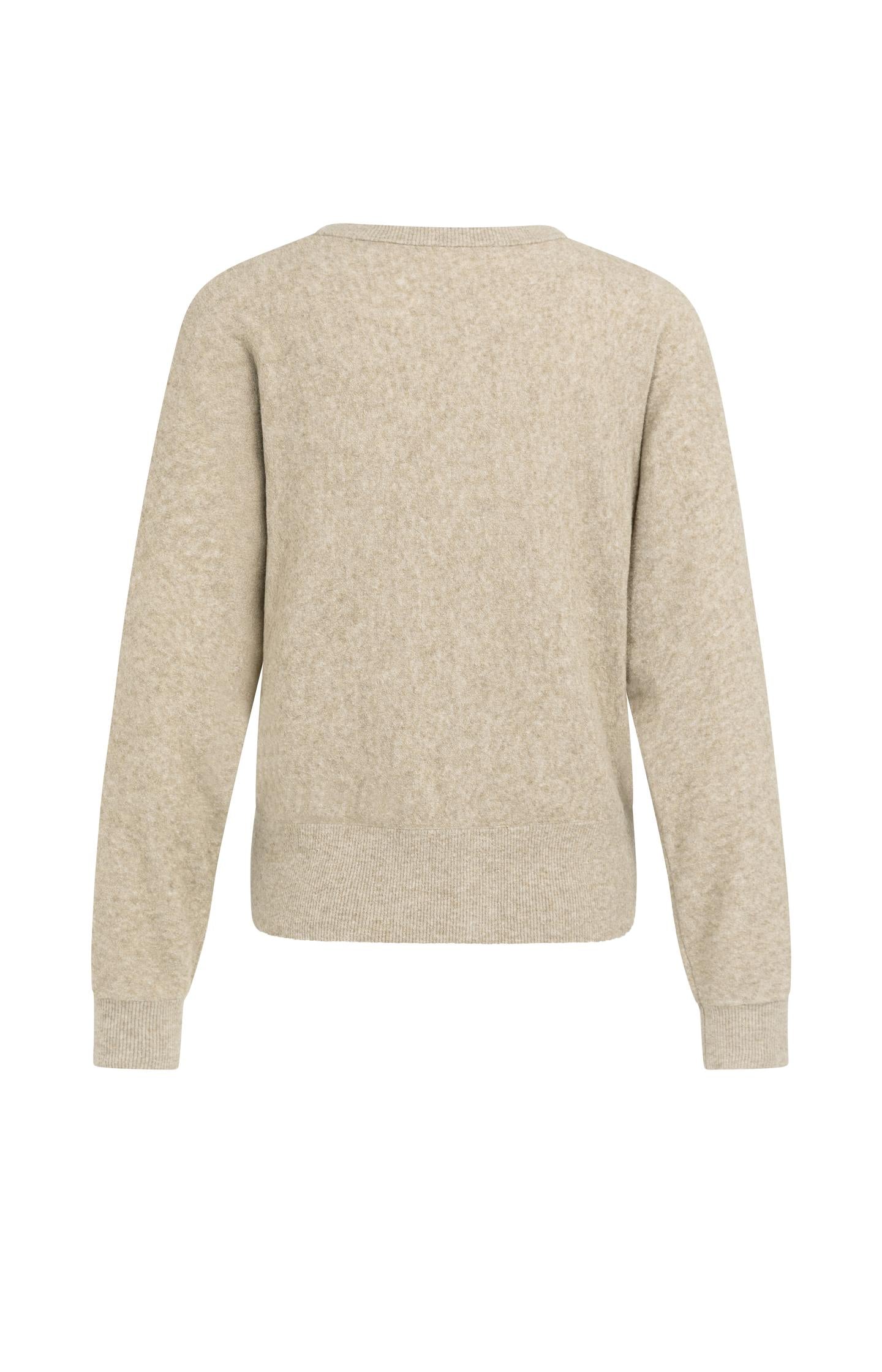 Towel-textured knit cardigan with long sleeves - Type: product