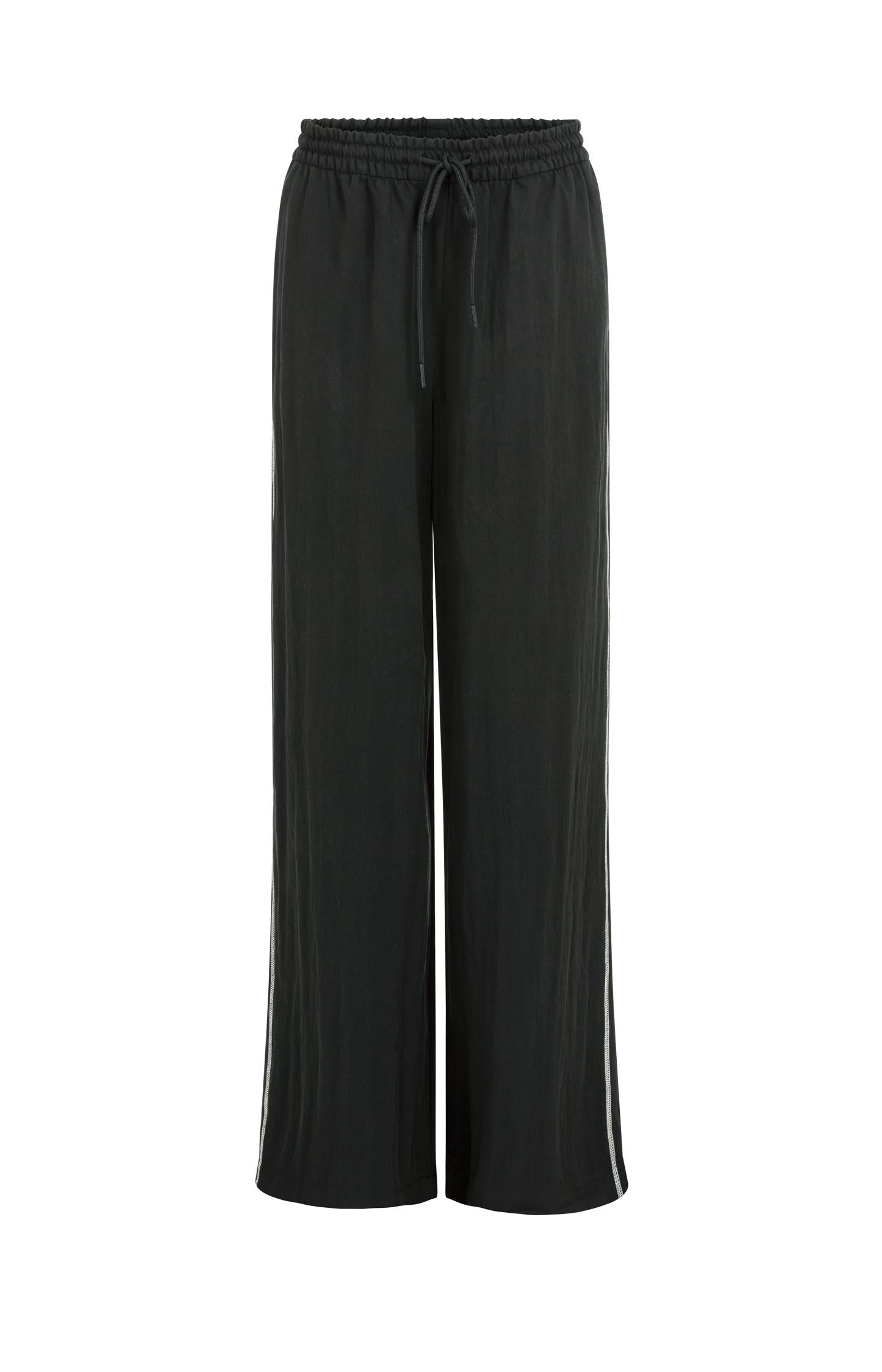 Trousers with wide legs and contrast stitching L30 - Type: product