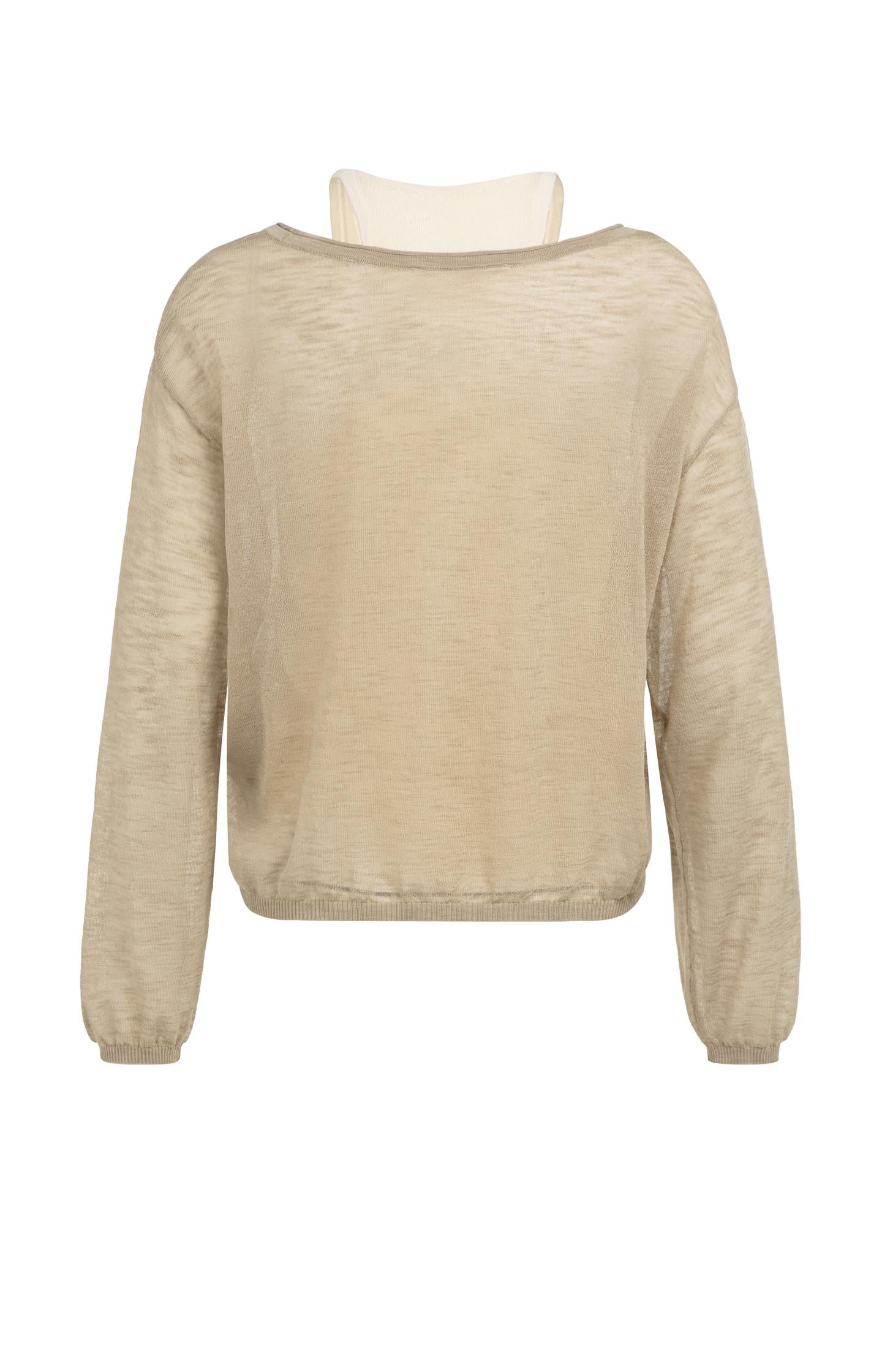 Twinset sweater with matching singlet