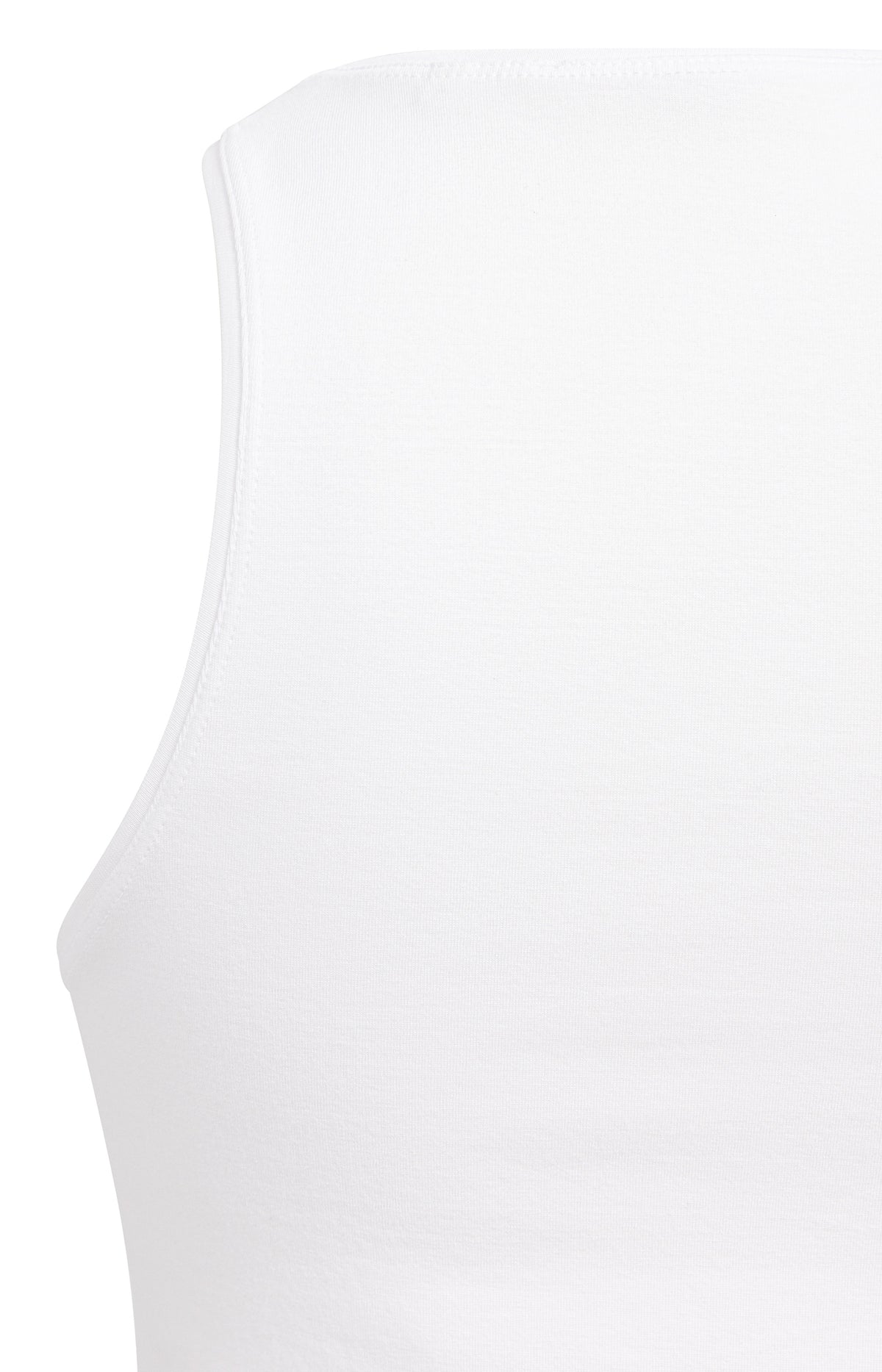 White halter top made of soft fabric