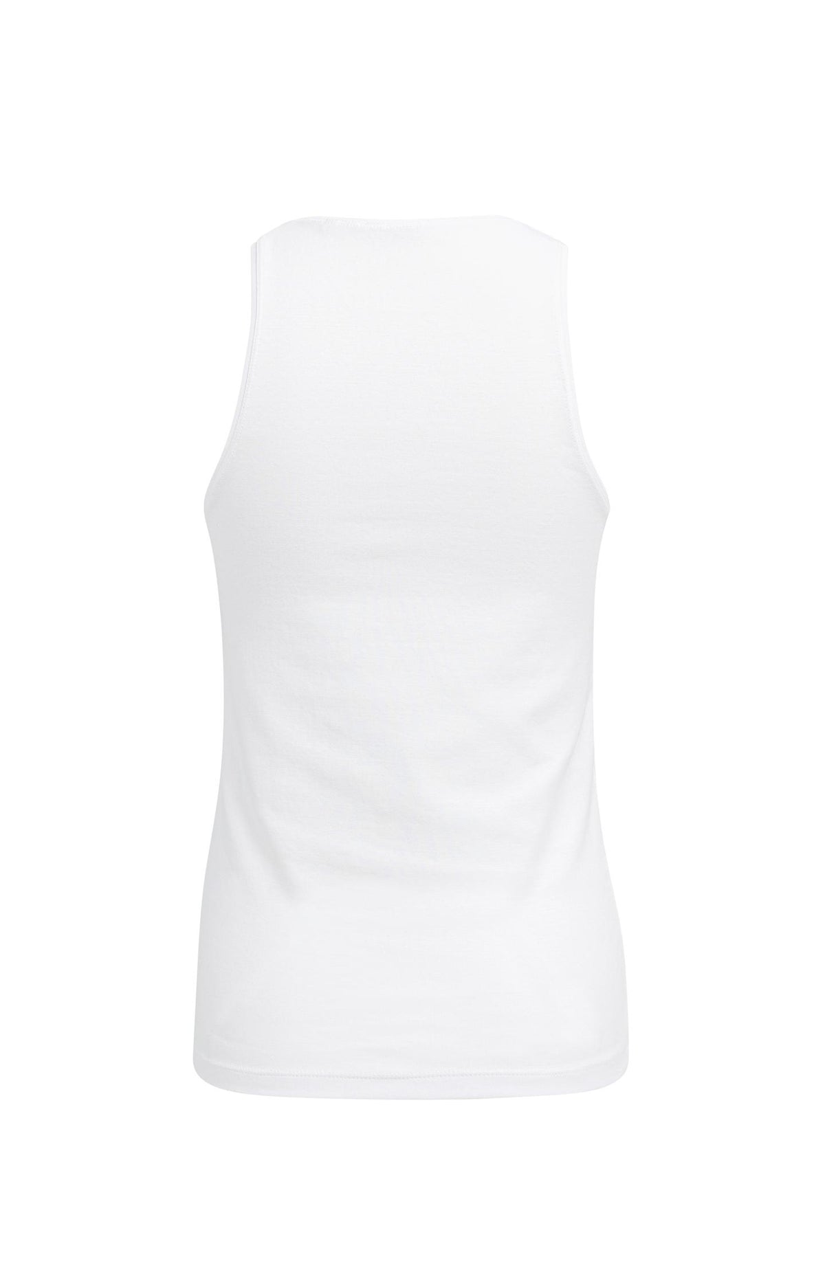 White halter top made of soft fabric