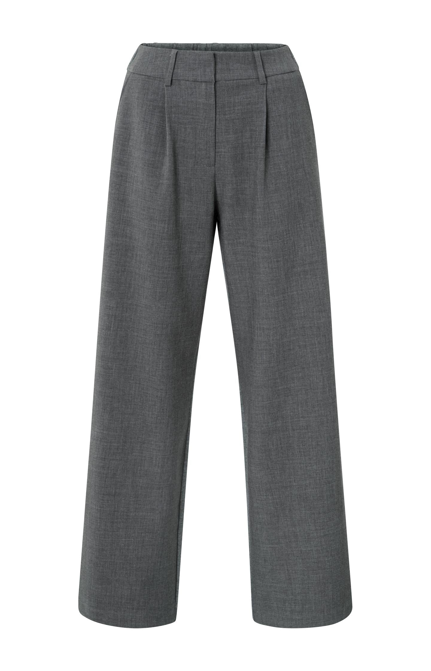 Wide leg trousers with jersey fabric back - Type: product