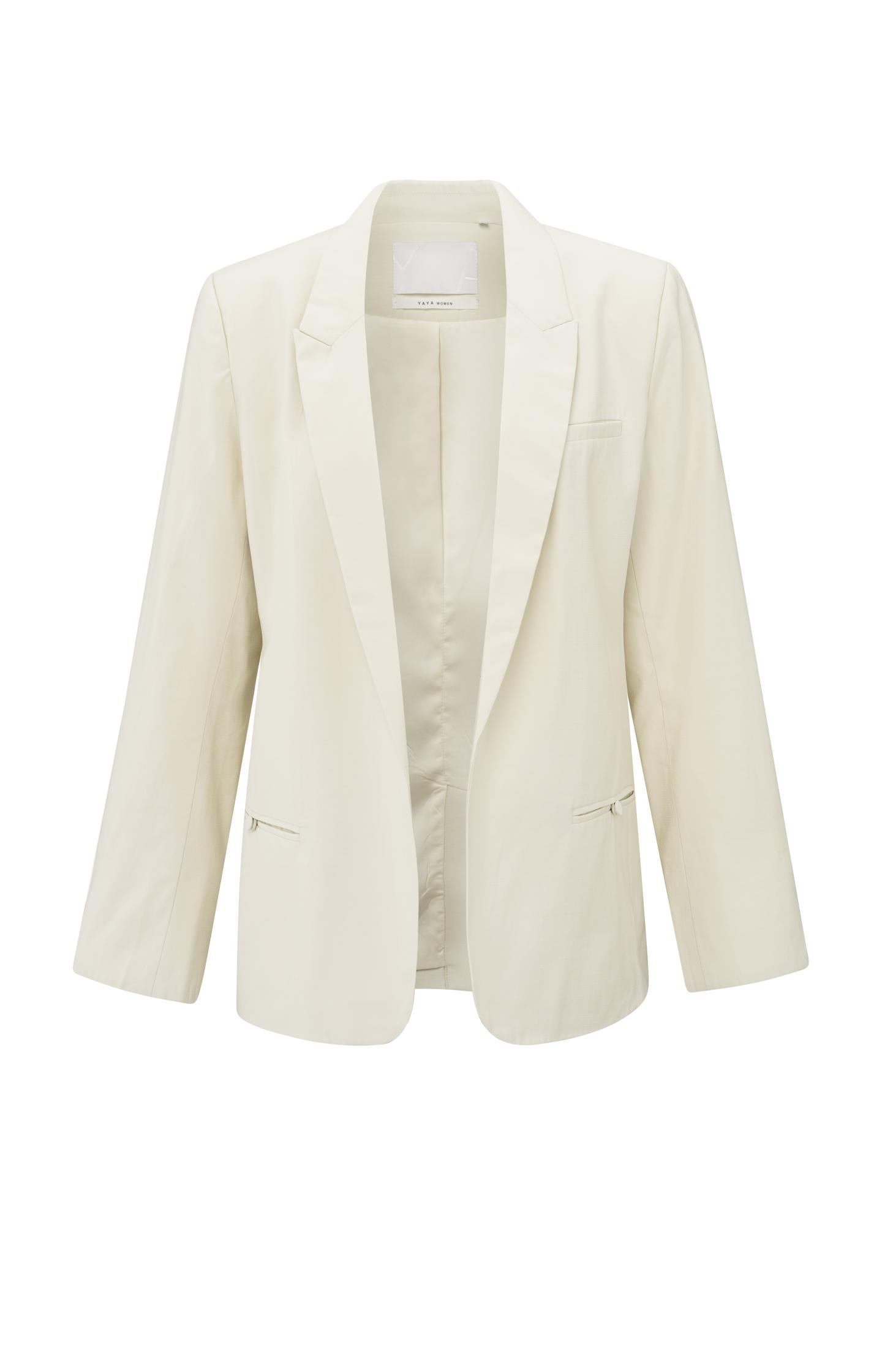 Woven blazer with pocket details - Type: product