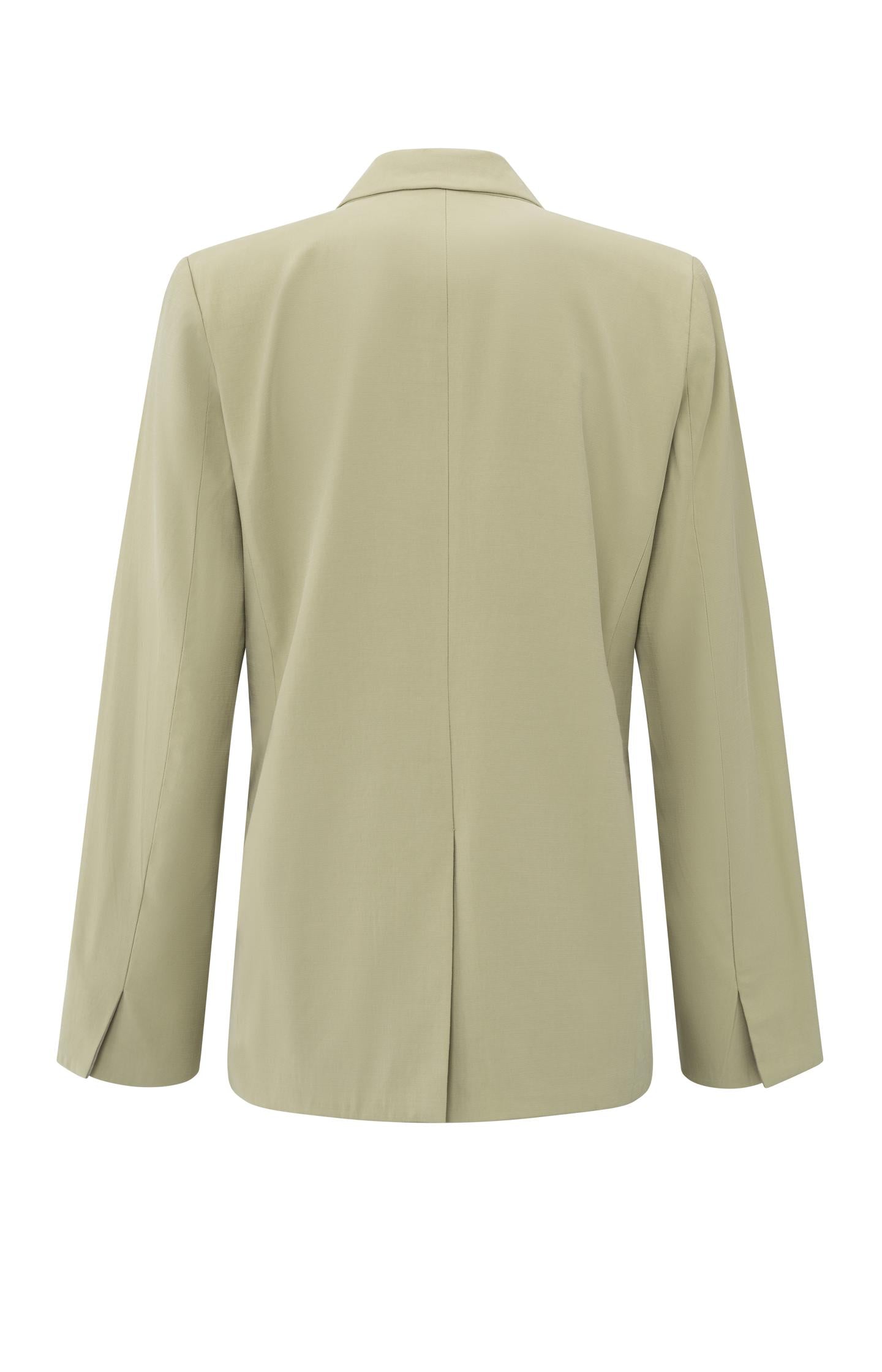 Woven blazer with pocket details